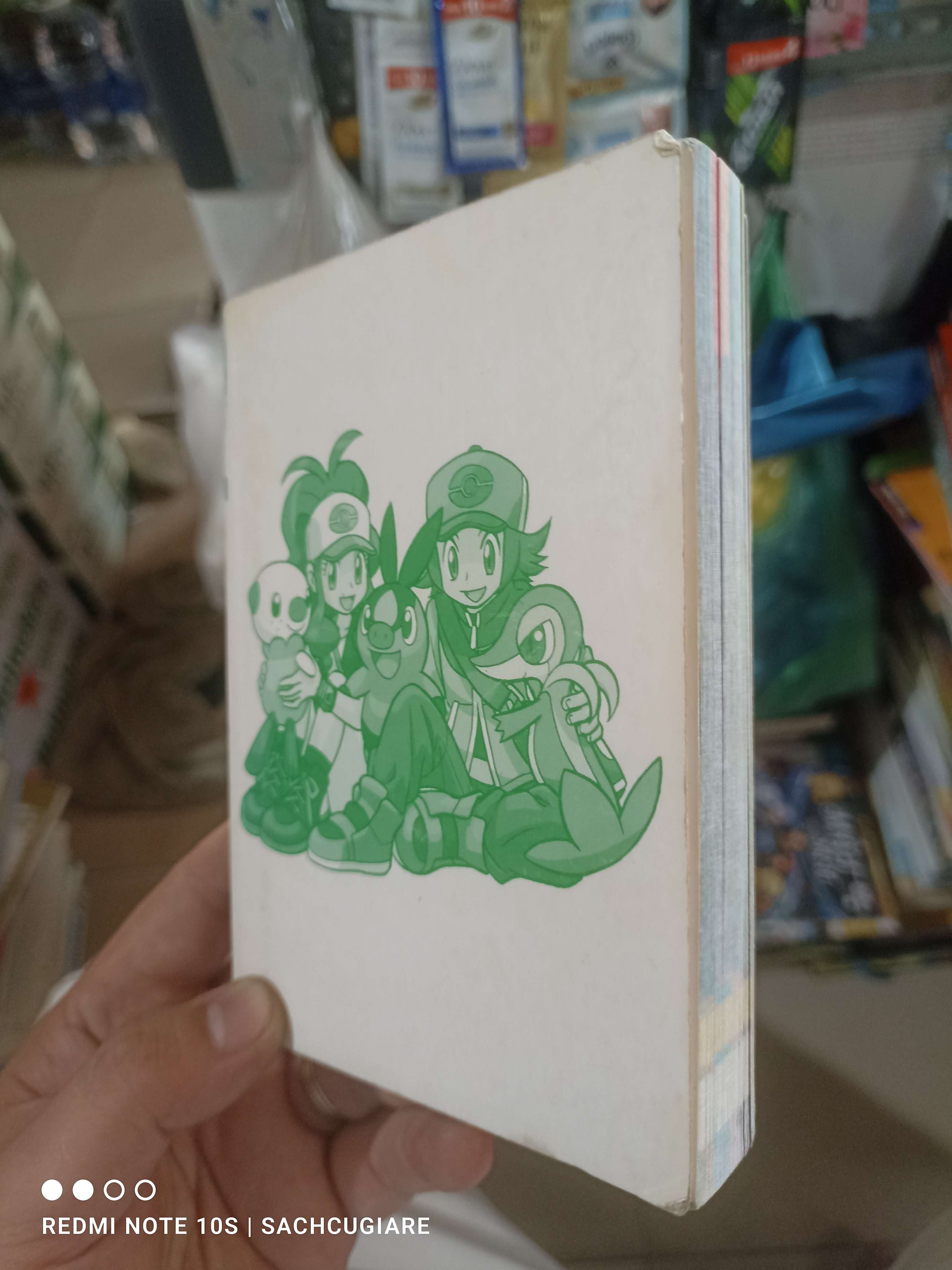 Truyện tranh pokemon bìa xanh lá cây mất áo bìa Tiếng Nhật mới 80% Sách học tiếng Nhật HCM2702