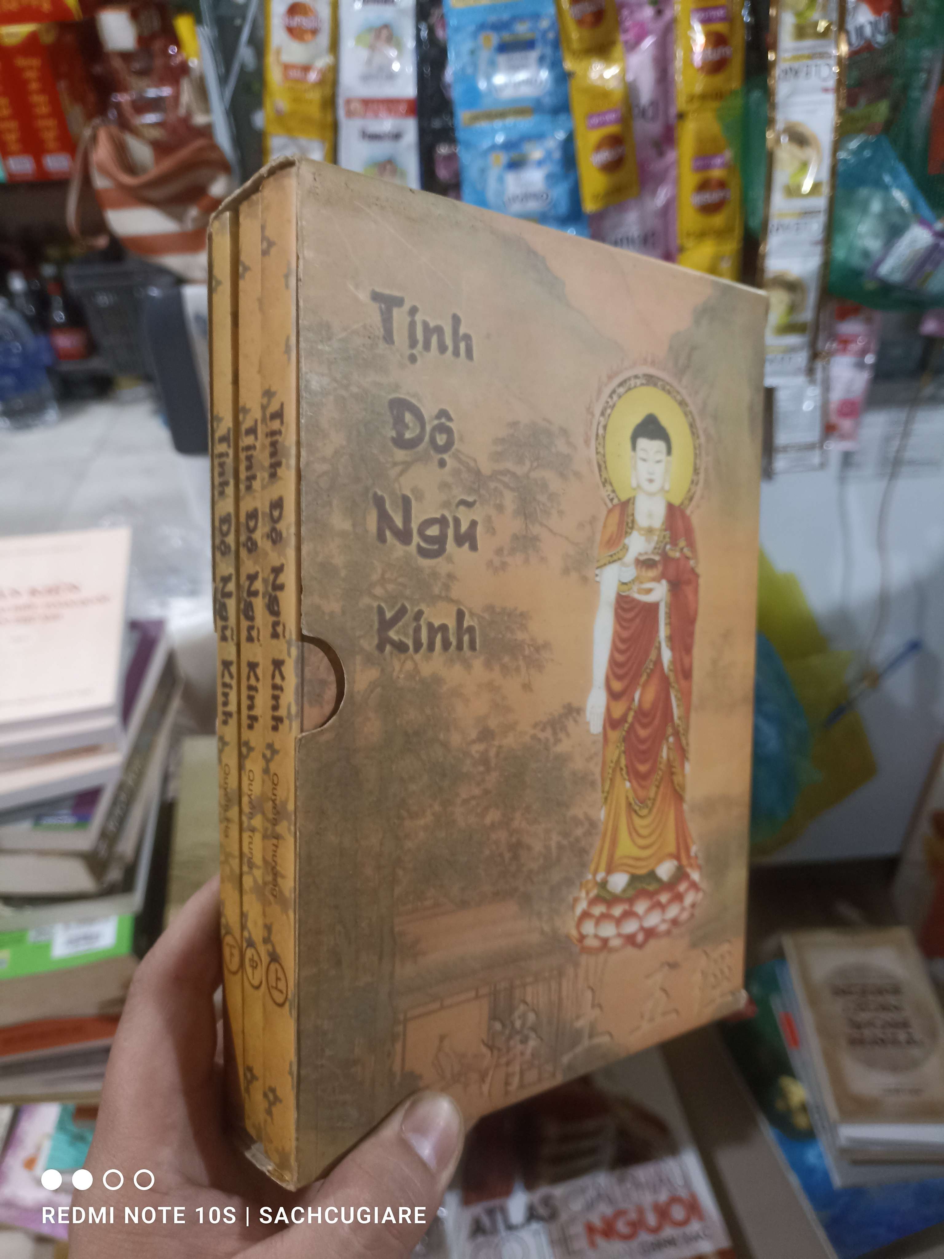 box 3 cuốn Tịnh độ ngũ kinh mới 80% ố nhẹ Phật giáo HCM2702
