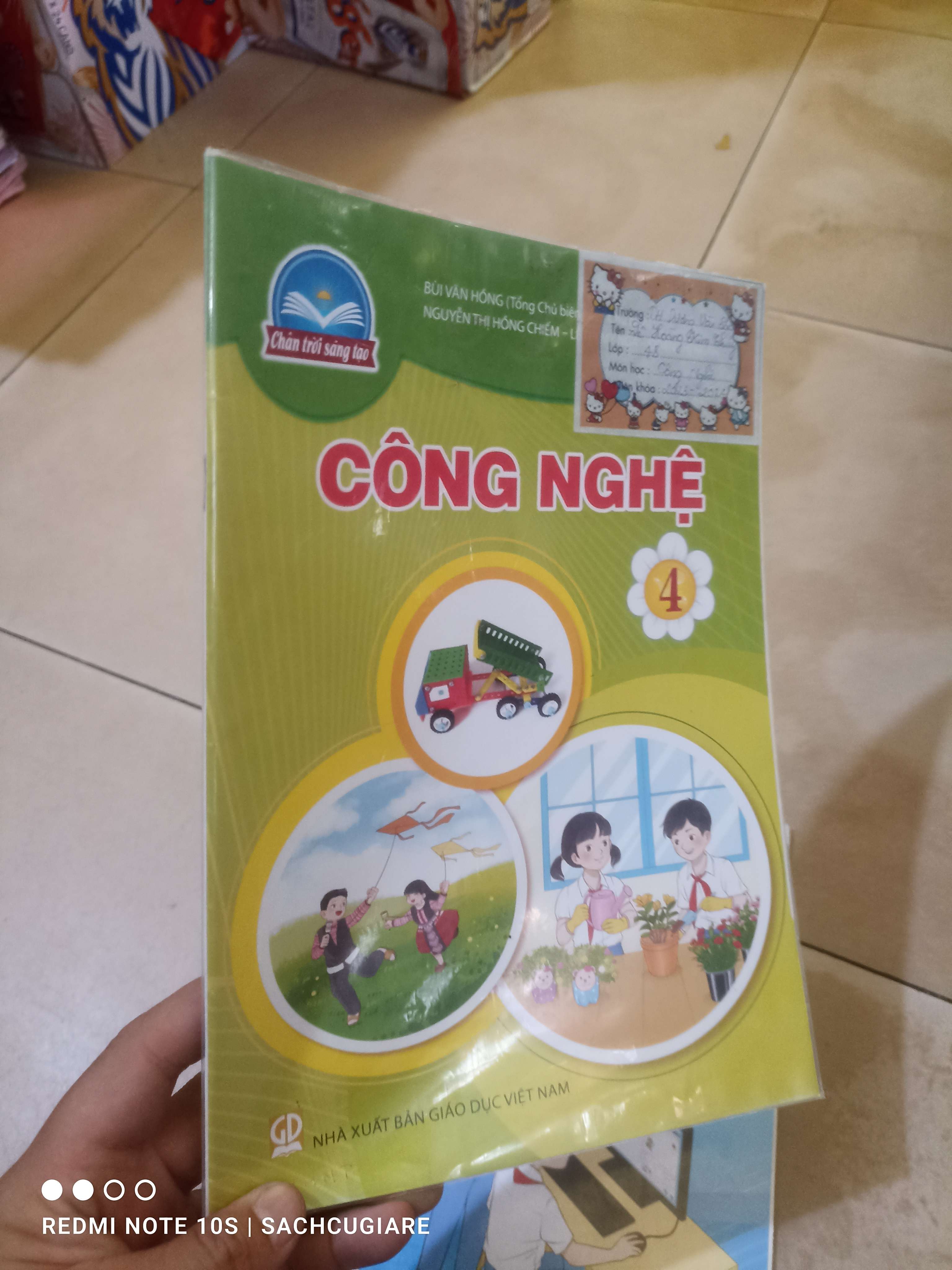 Công nghệ lớp 4 (Chân trời sáng tạo) Giáo khoa HCM2702