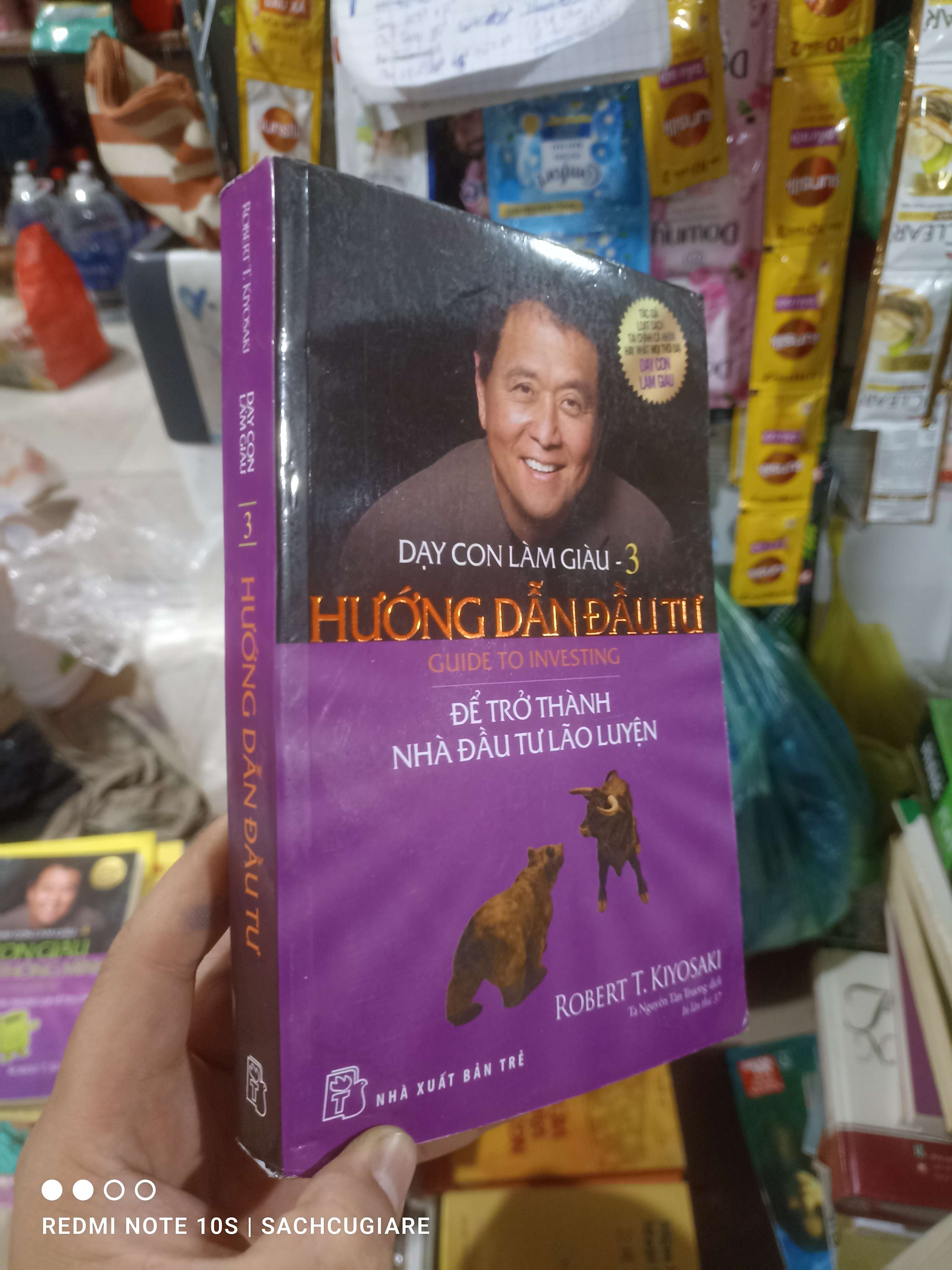 Dạy con làm giàu 3:Hướng dẫn đầu tư - Kiyosaki 2022 mới 80% ẫm nhẹ Kinh doanh - Marketing HCM2702 (NSX)