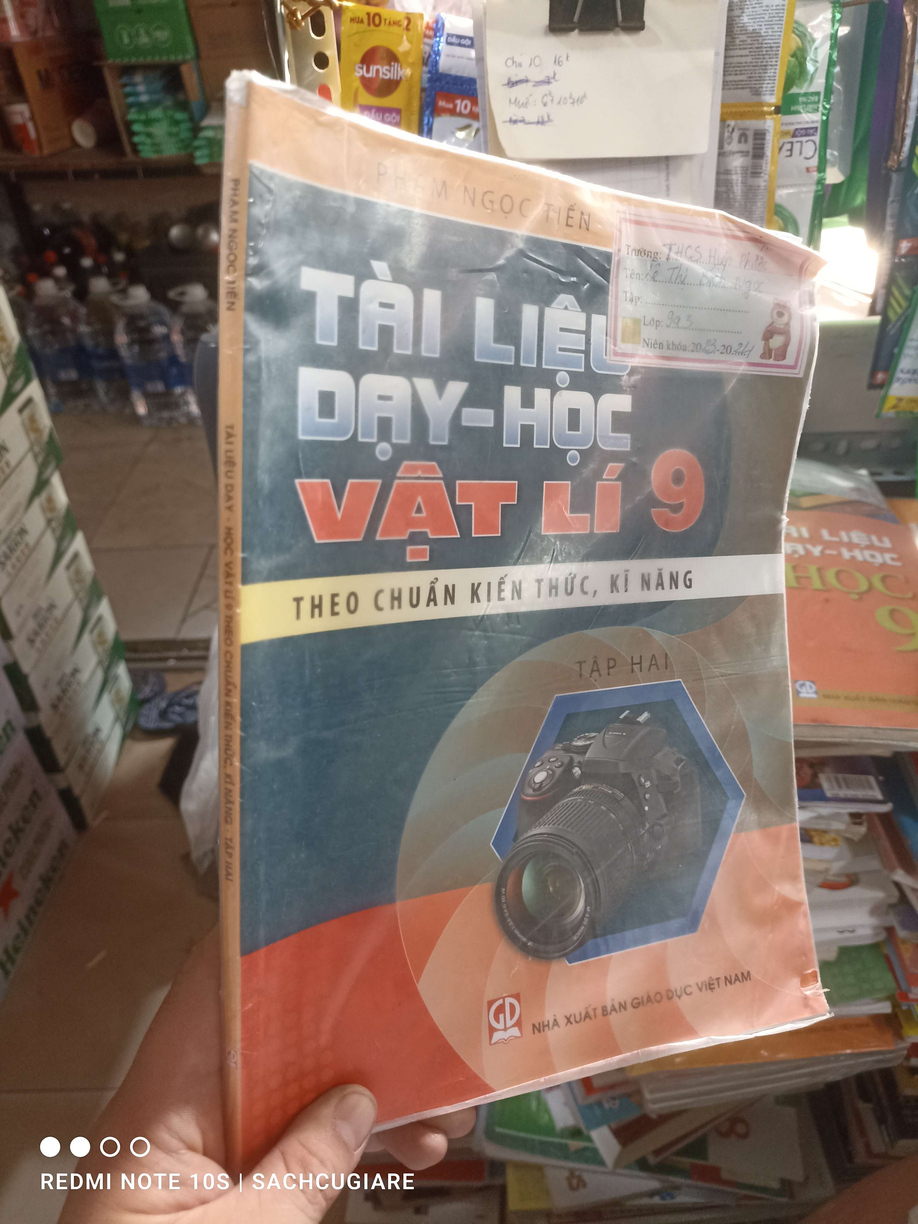 Tài liệu dạy học Vật Lý 9 theo chuẩn kiến thức kĩ năng tập 2 - Ngọc Tiến 2023 mới 80% Giáo khoa HCM2702
