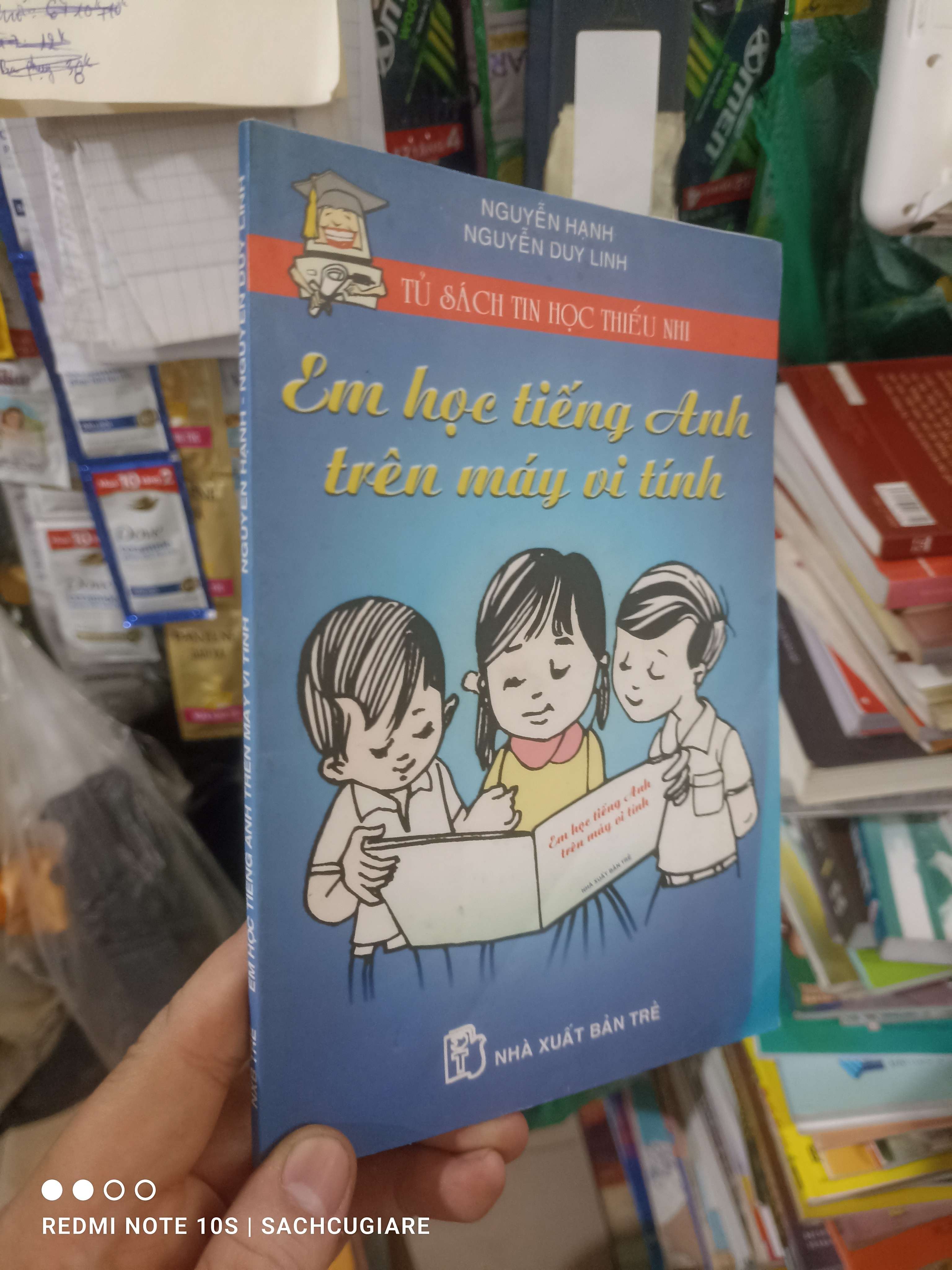 Em học tiếng Anh trên máy vi tính - Nguyễn Hạnh 2002 mới 80% Sách tự học tiếng Anh HCM2702 (NSX)