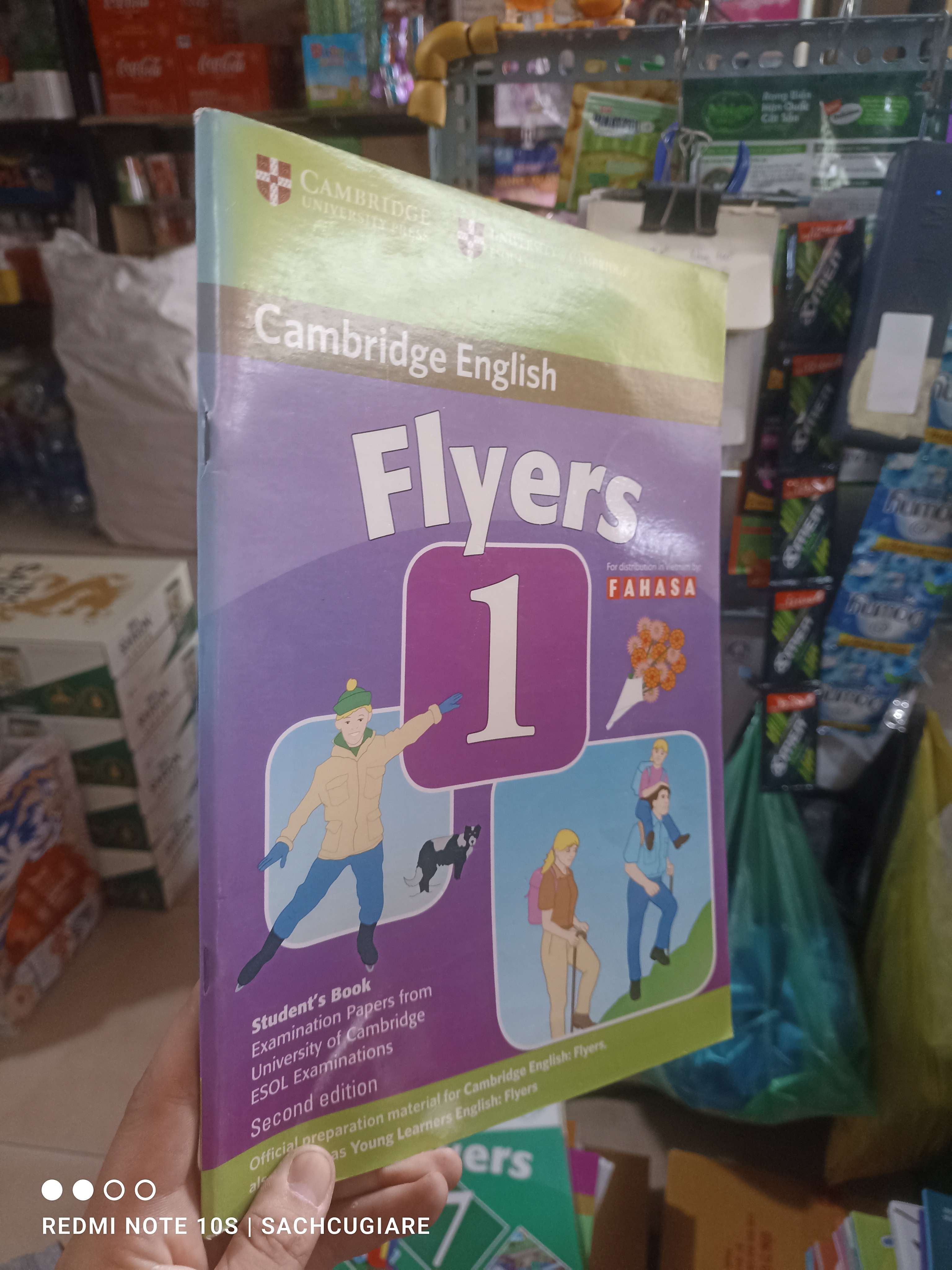 Flyers 1 Cambridge English viết chì mới 80% Sách tự học tiếng Anh HCM2702