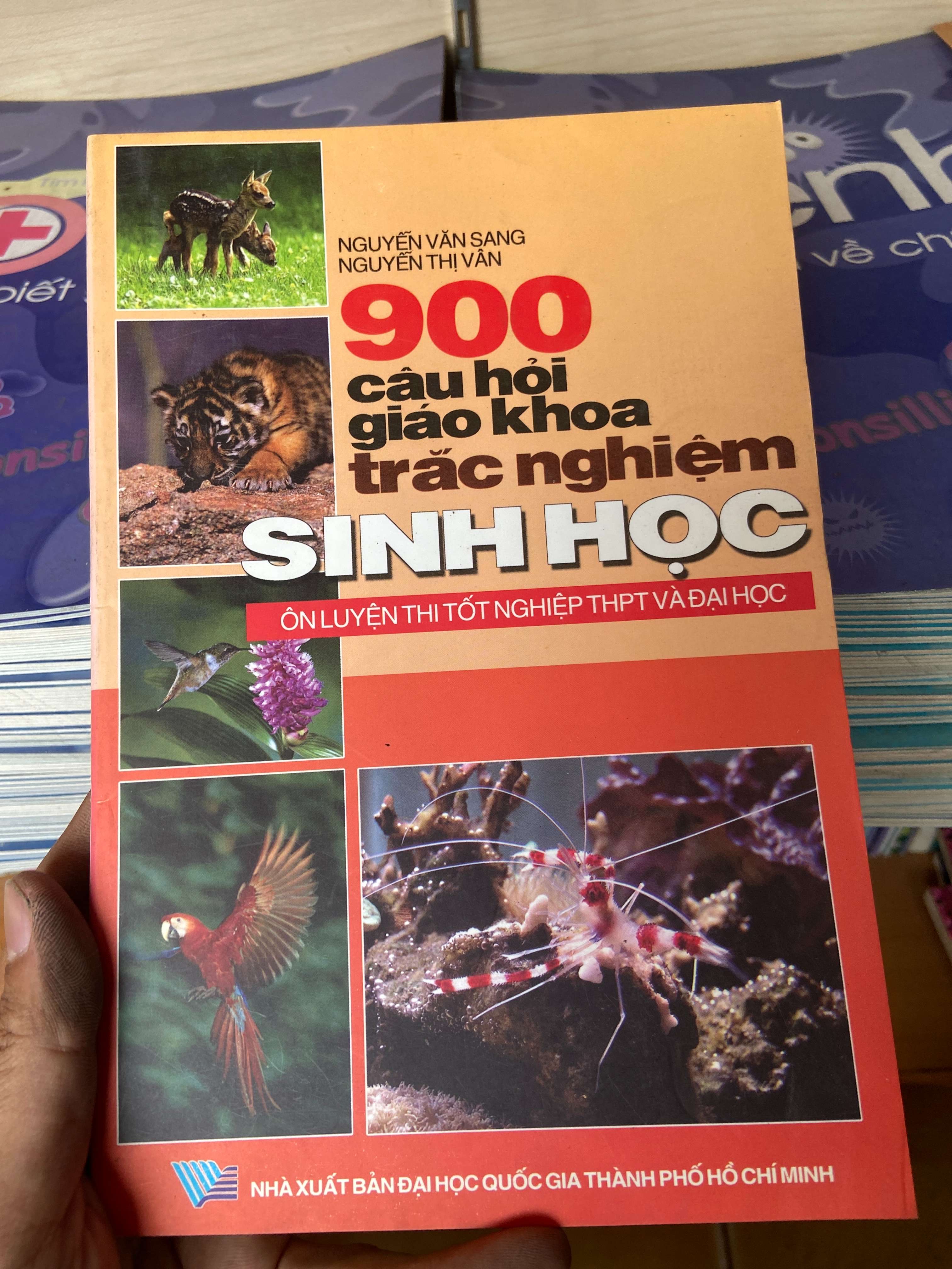 900 Câu Hỏi Giáo Khoa Trắc Nghiệm Sinh Học Ôn Luyện Thi Tốt Nghiệp THPT Và Đại Học - Nguyễn Văn Sang, Nguyễn Thị Vân 2007 Tham khảo - luyện thi VAVO-AK2ST1