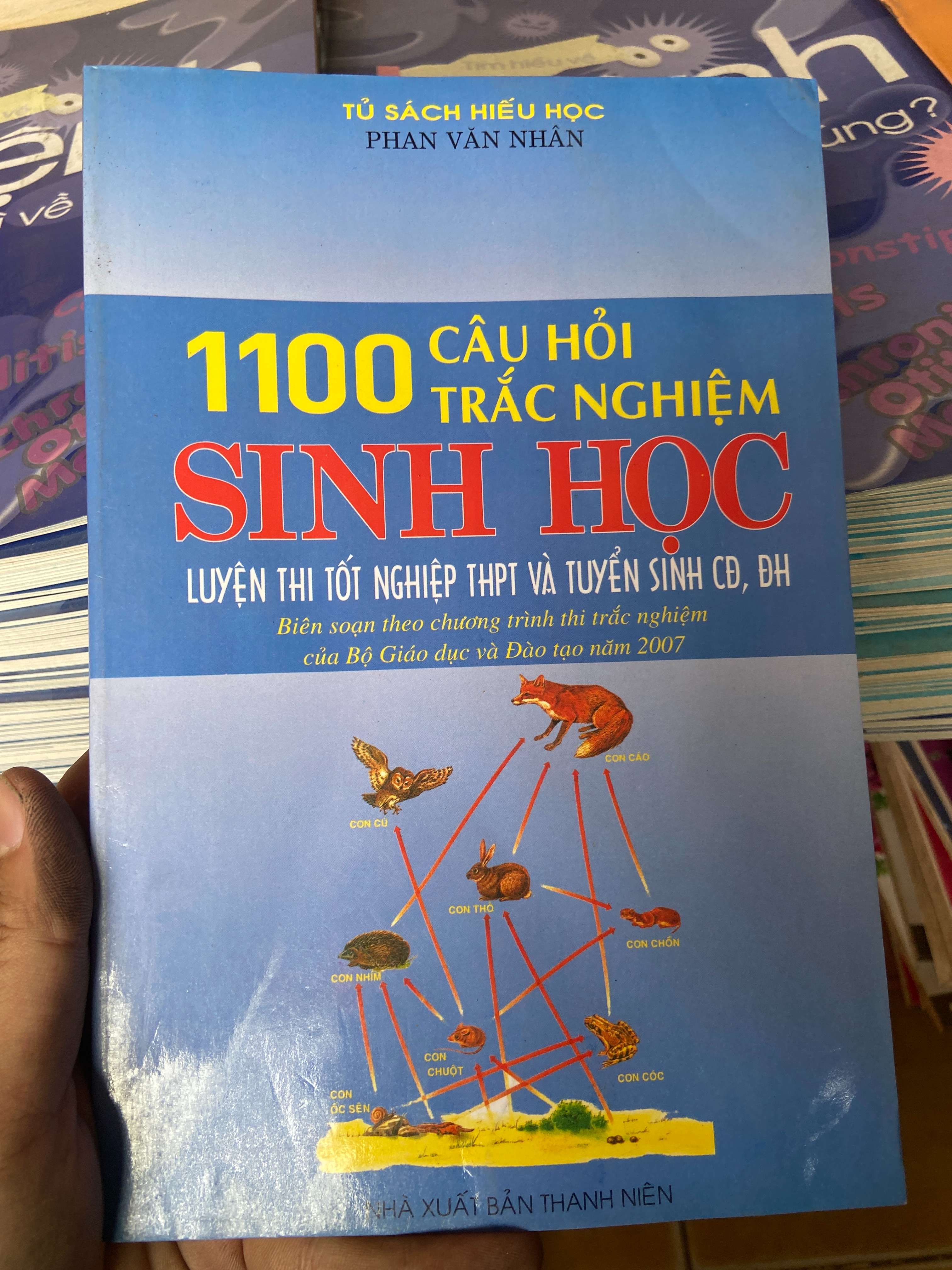 1100 Câu Hỏi Trắc Nghiệm Sinh Học Luyện Thi Tốt Nghiệp THPT Và Tuyển Sinh CĐ, ĐH - Phan Văn Nhân 2007 Tham khảo - luyện thi VAVO-AK2ST1