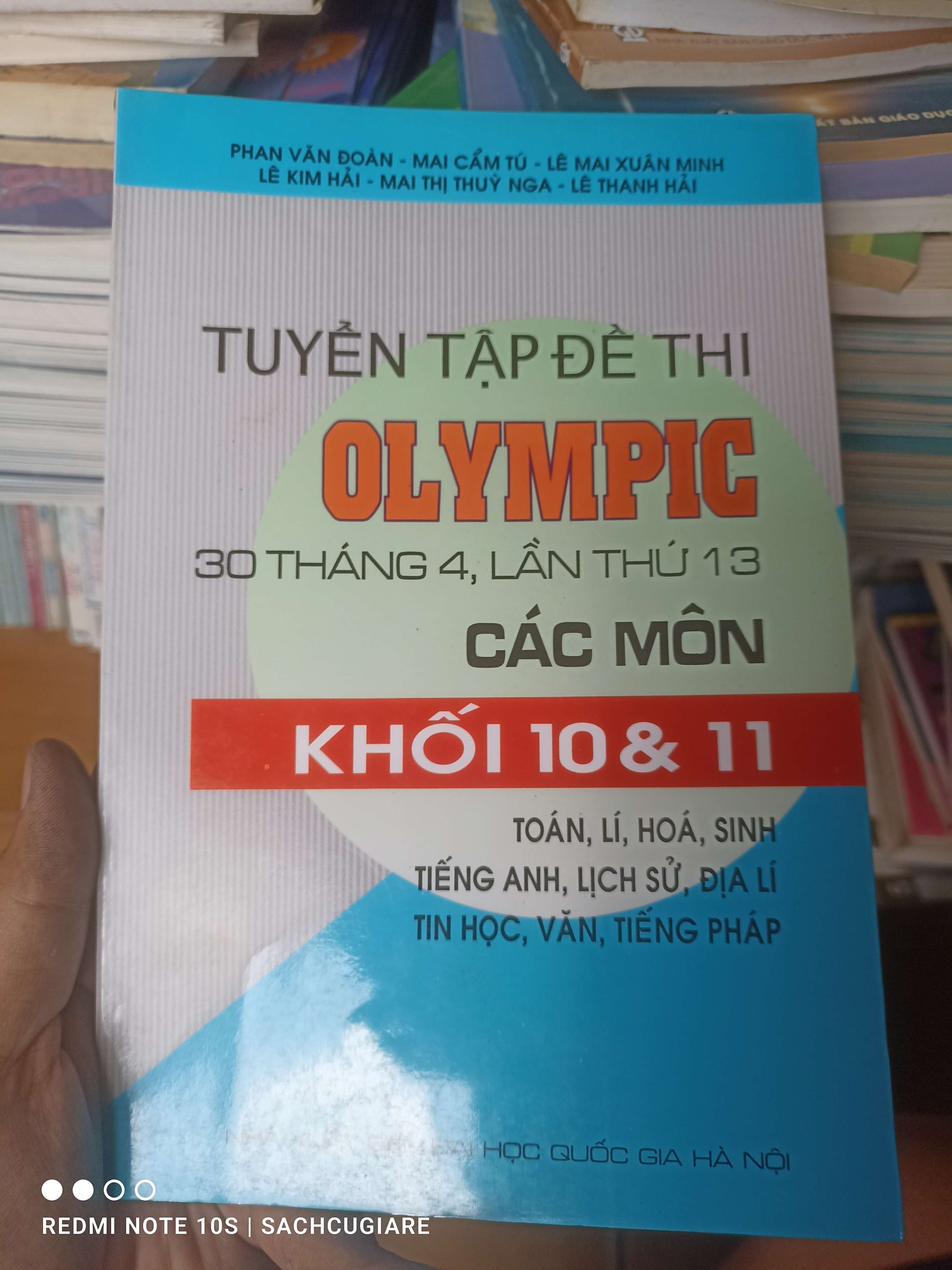 Tuyển Tập Đề Thi Olympic 30 Tháng 4 Lần Thứ 13 (Các Môn Khối 10 & 11) - Phan Văn Đoàn, Mai Cẩm Tú, Lê Mai Xuân Minh, Lê Kim Hải, Mai Thị Thùy Nga, Lê Thanh Hải 2010 VAVO-AK2ST3