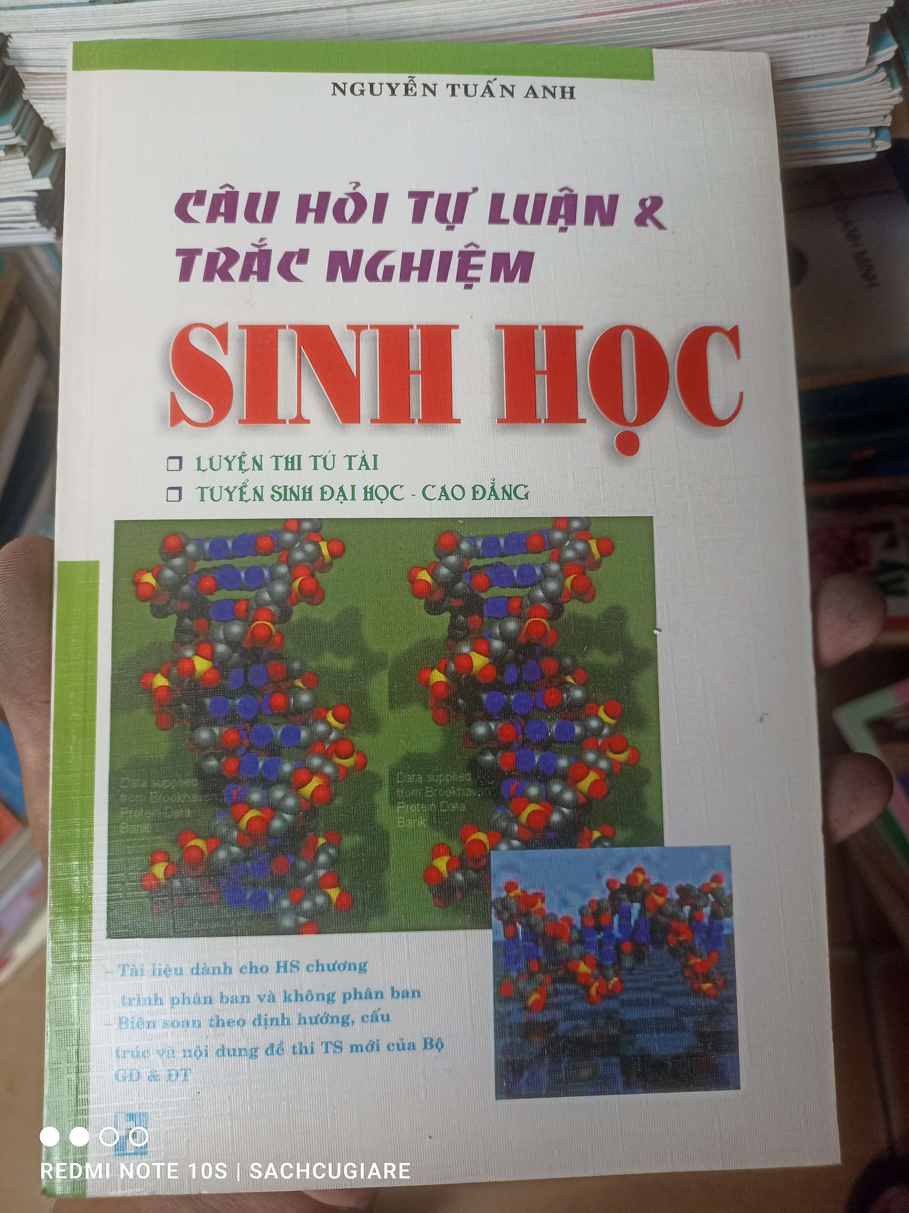 Câu Hỏi Tự Luận & Trắc Nghiệm Sinh Học (Luyện Thi Tú Tài - Tuyển Sinh Đại Học, Cao Đẳng) - Nguyễn Tuấn Anh 2007 VAVO-AK2T3