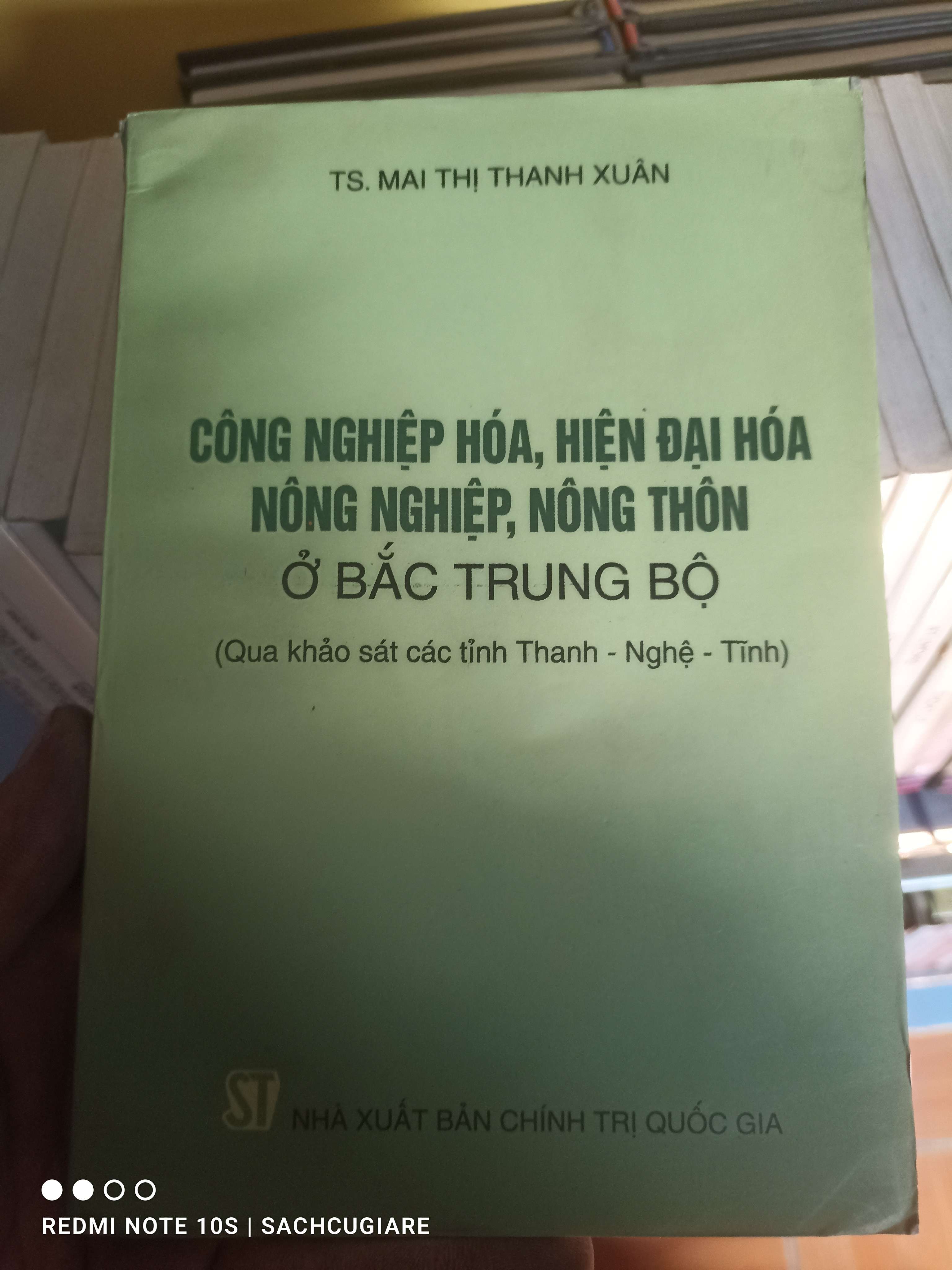 Công nghiệp hóa, hiện đại hóa nông nghiệp, nông thôn ở Bắc Trung Bộ VAVO-K2SD2-12 -