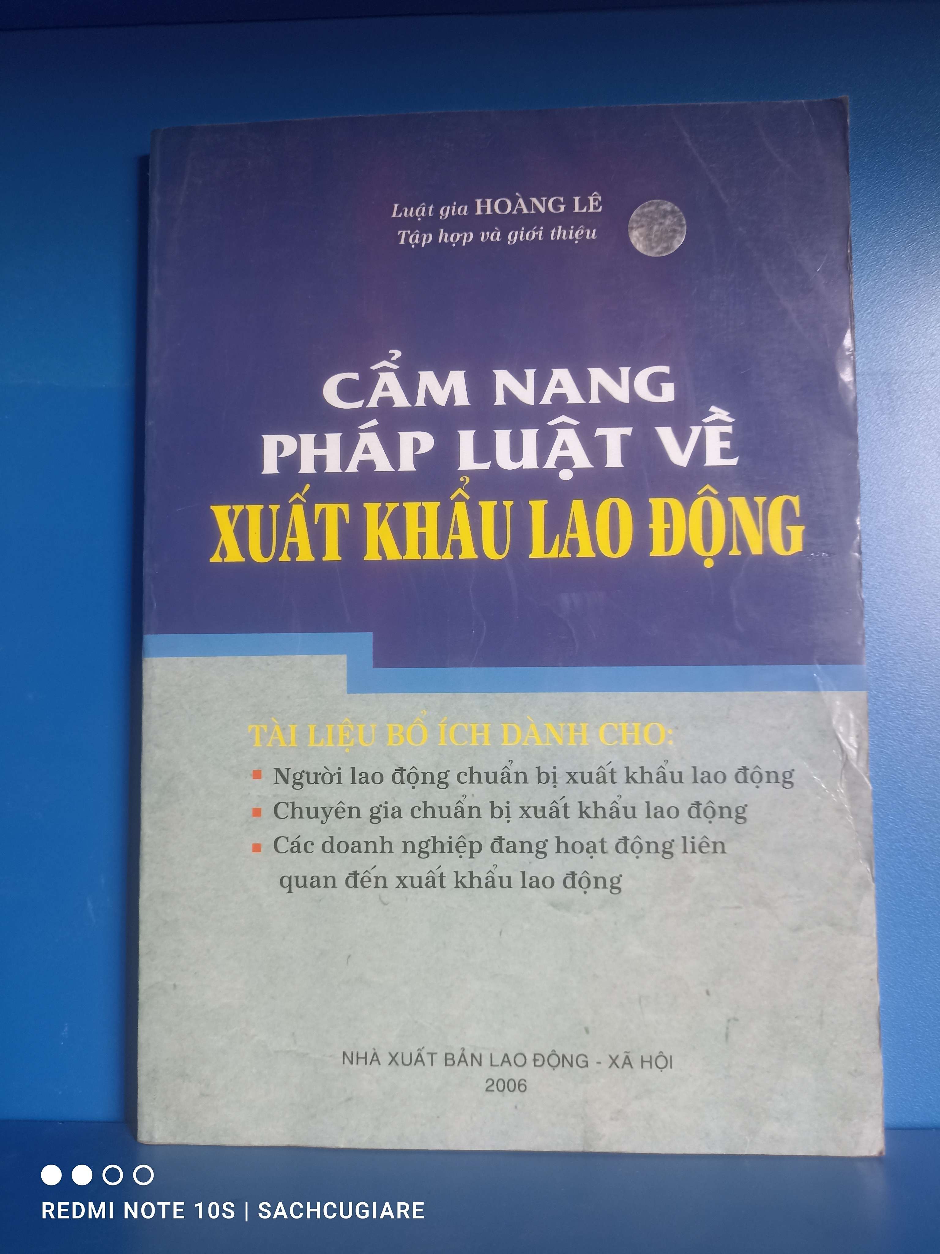 Cẩm nang pháp luật về Xuất khẩu lao động - Hoàng Lê VAVO-K2SD2-15 -