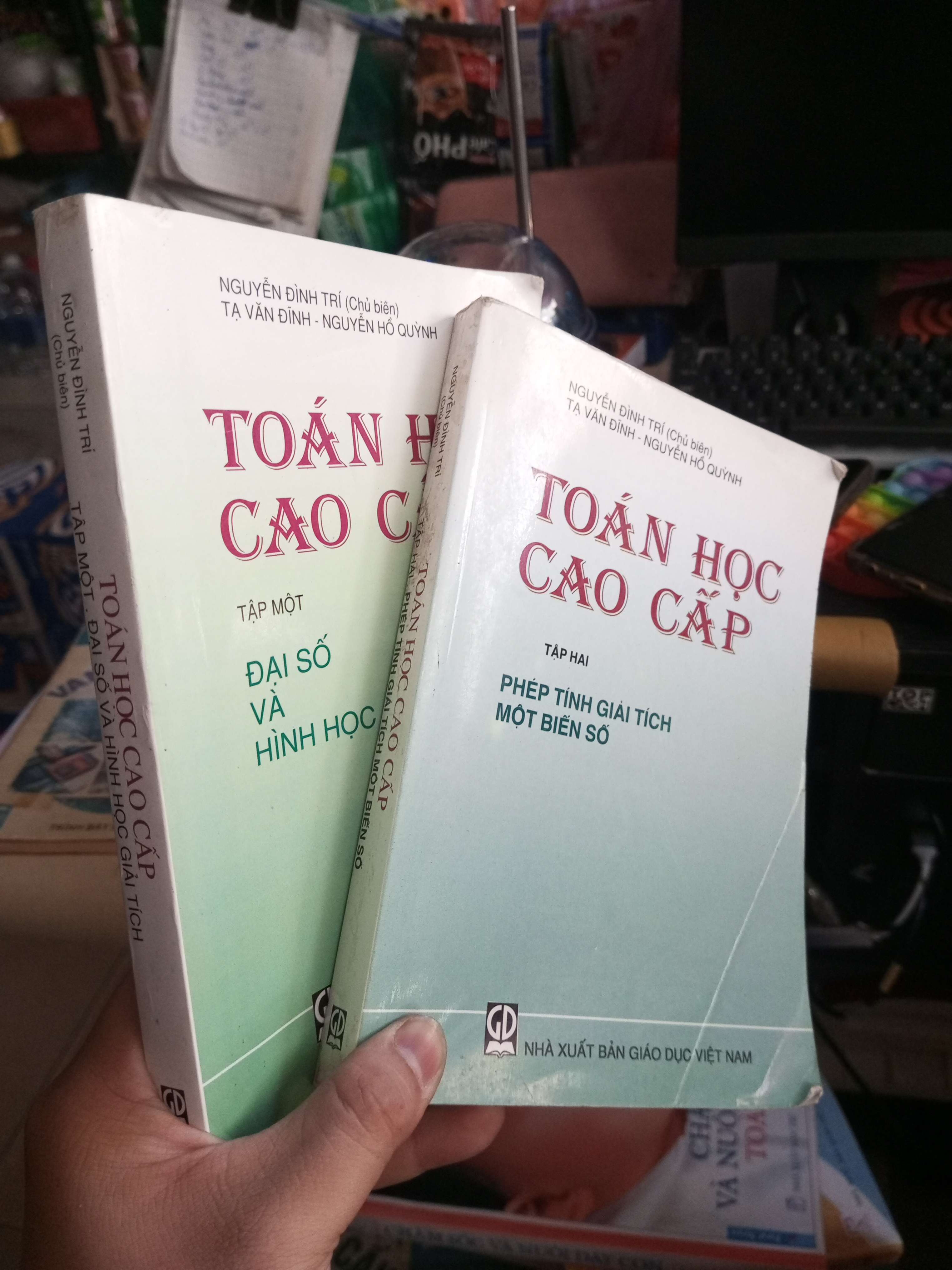 Toán Học Cao Cấp (Tập 1: Đại Số Và Hình Học) (Tập 2: Phép Tính Giải Tích Một Biến Số) - Nguyễn Đình Trí, Tạ Văn Đỉnh, Nguyễn Hồ Quỳnh 2021 mới 80% ố Giáo trình đại học - cao đẳng HCM1004