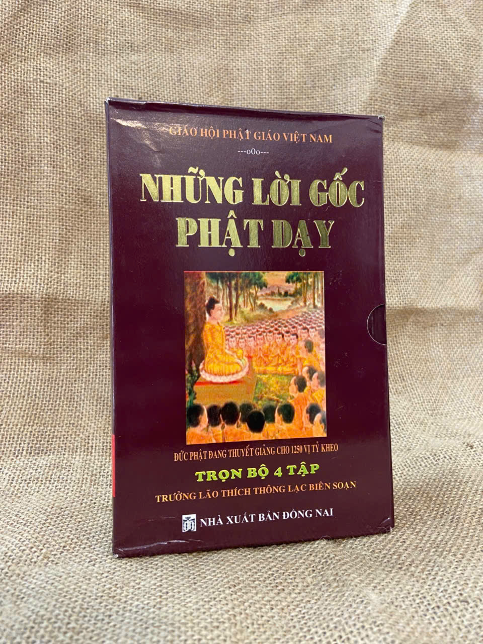 Những lời gốc Phật dạy (Trọn bộ 4 tập có hộp) - Thích Thông Lạc 2021 mới 90% có chữ ký và note của chủ cũ, không ảnh hưởng nội dung Phật giáo NSX1004