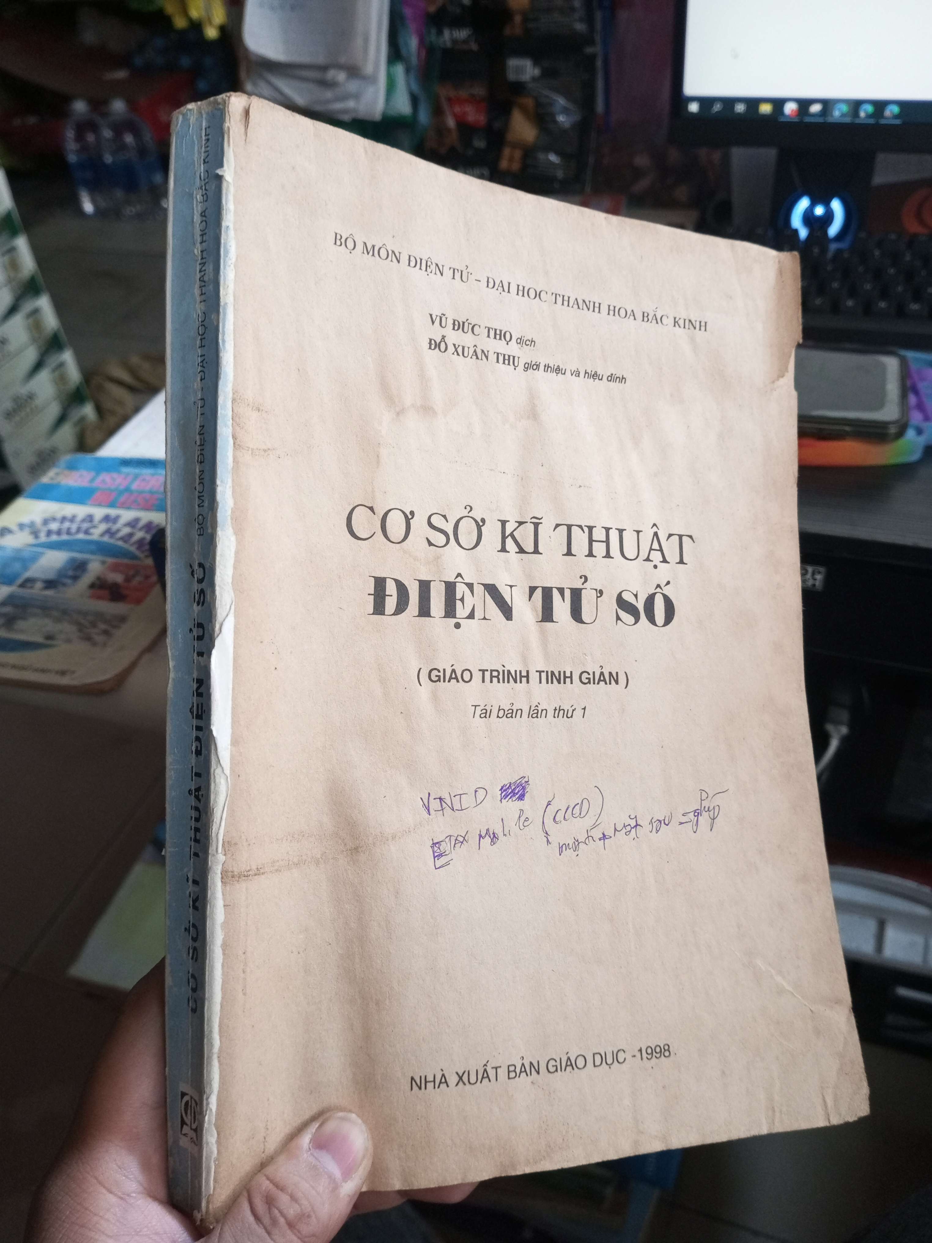 Cơ Sở Kĩ Thuật Điện Tử Số (Giáo Trình Tinh Giản) - Vũ Đức Thọ, Đỗ Xuân Thụ mới 70% mất bìa Giáo trình đại học - cao đẳng HCM1004