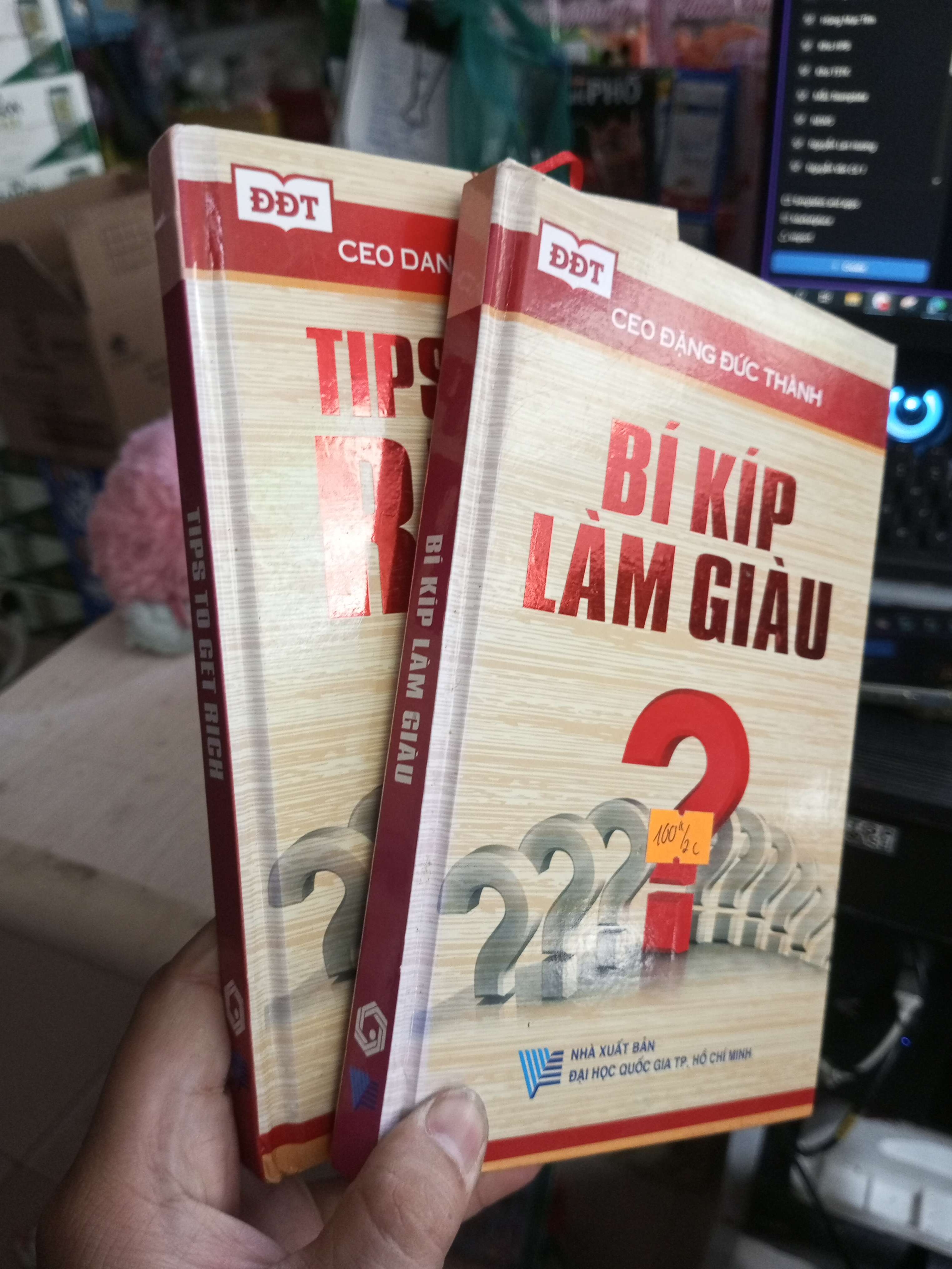 Bí Kíp Làm Giàu - Đặng Đức Thành song ngữ mới 90% bìa cứng Kinh doanh - Marketing HCM1004