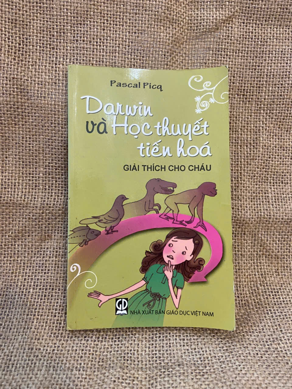 Darwin và học thuyết tiến hóa giải thích cho cháu - Pascal Picq 2011 mới 80% ố, có chữ ký chủ cũ Giáo khoa NSX1004