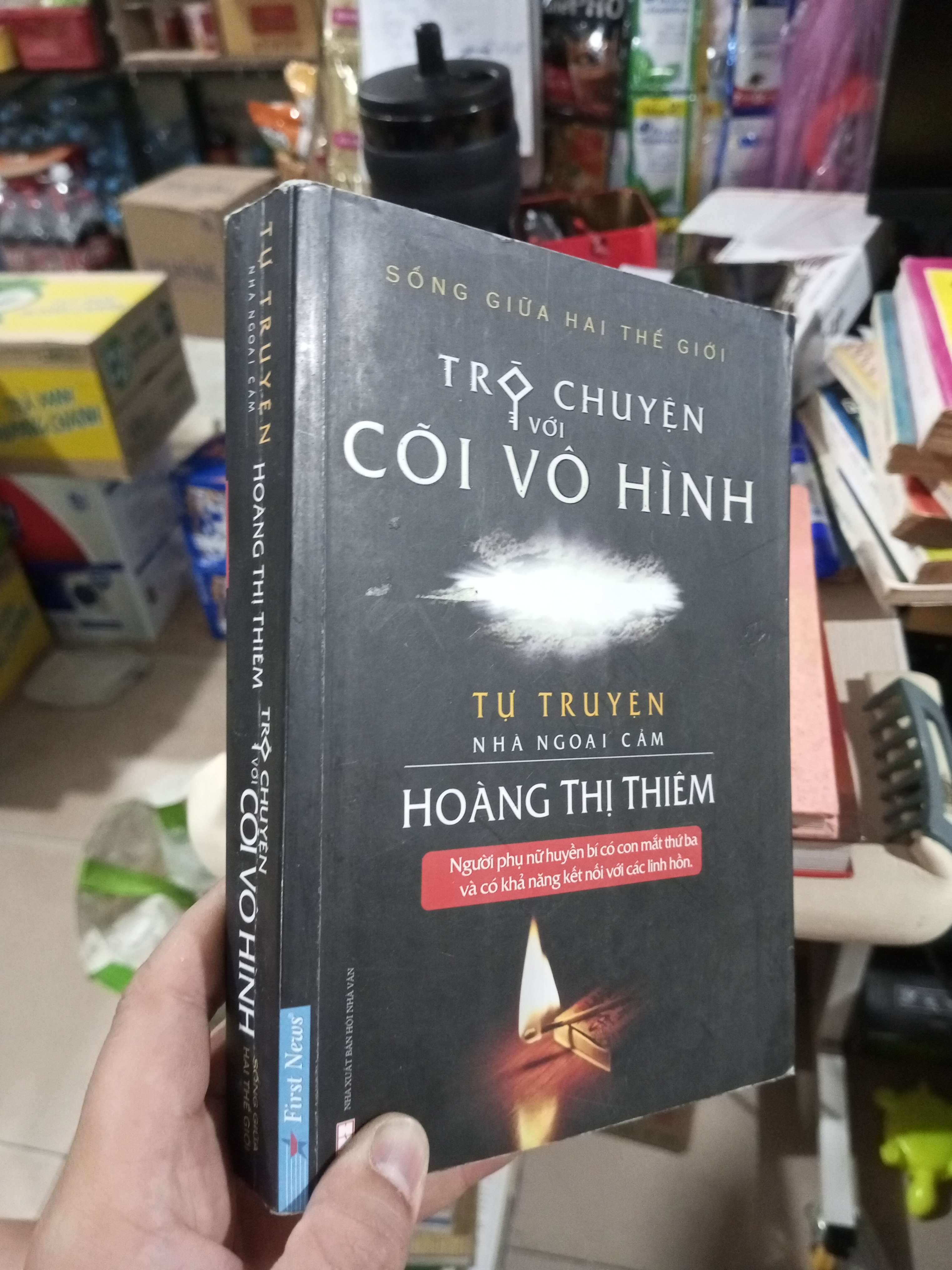Trò Chuyện Với Cõi Vô Hình (Tự Truyện) - Hoàng Thị Thiêm 2017 mới 80% ố (Sách kỹ năng) HCM1304 (NSX)