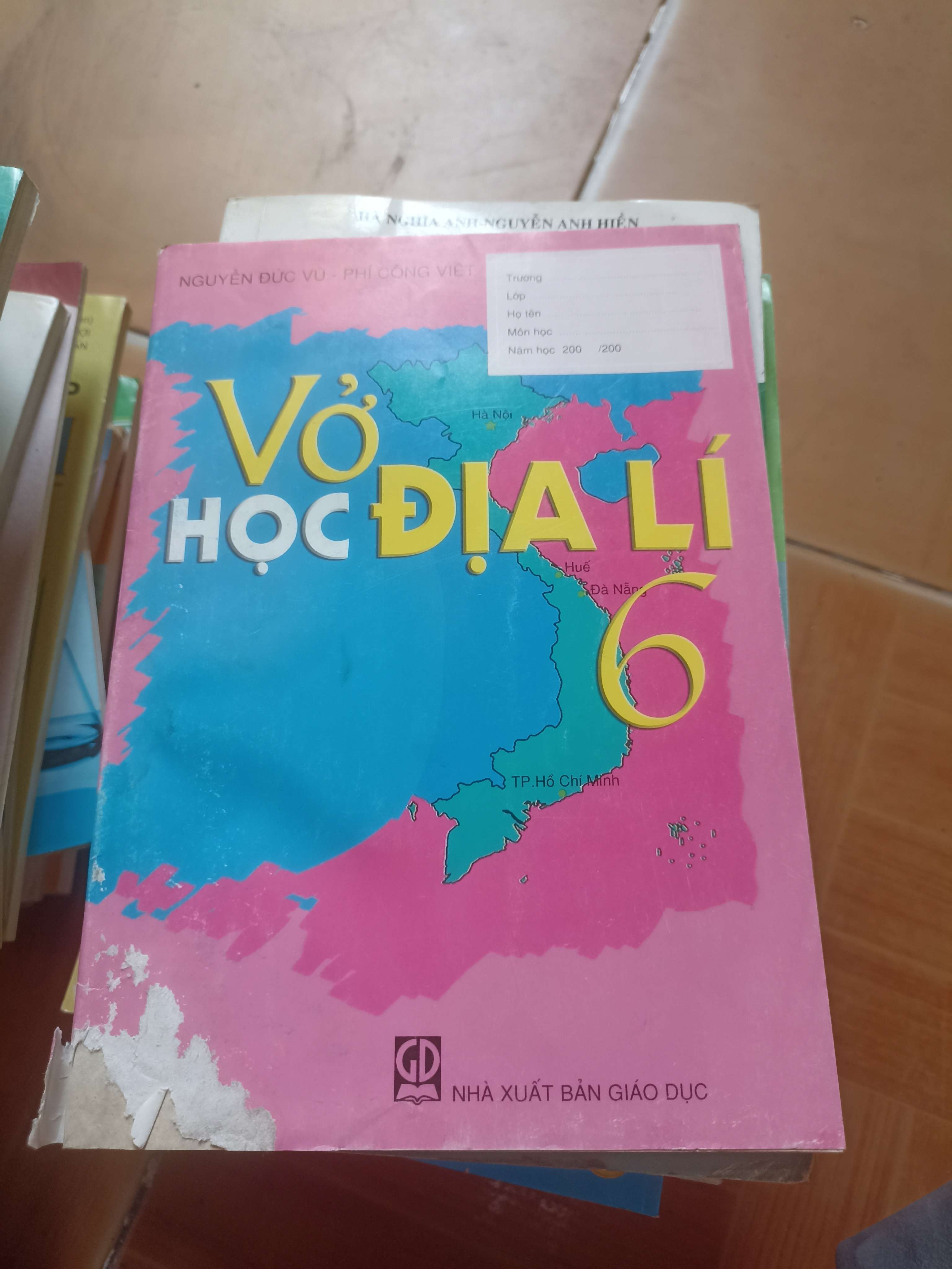 Vở học địa lí 6 - Đức Vũ 2007 (Sách giáo khoa - giáo trình) VAVO1304-AK3ST2