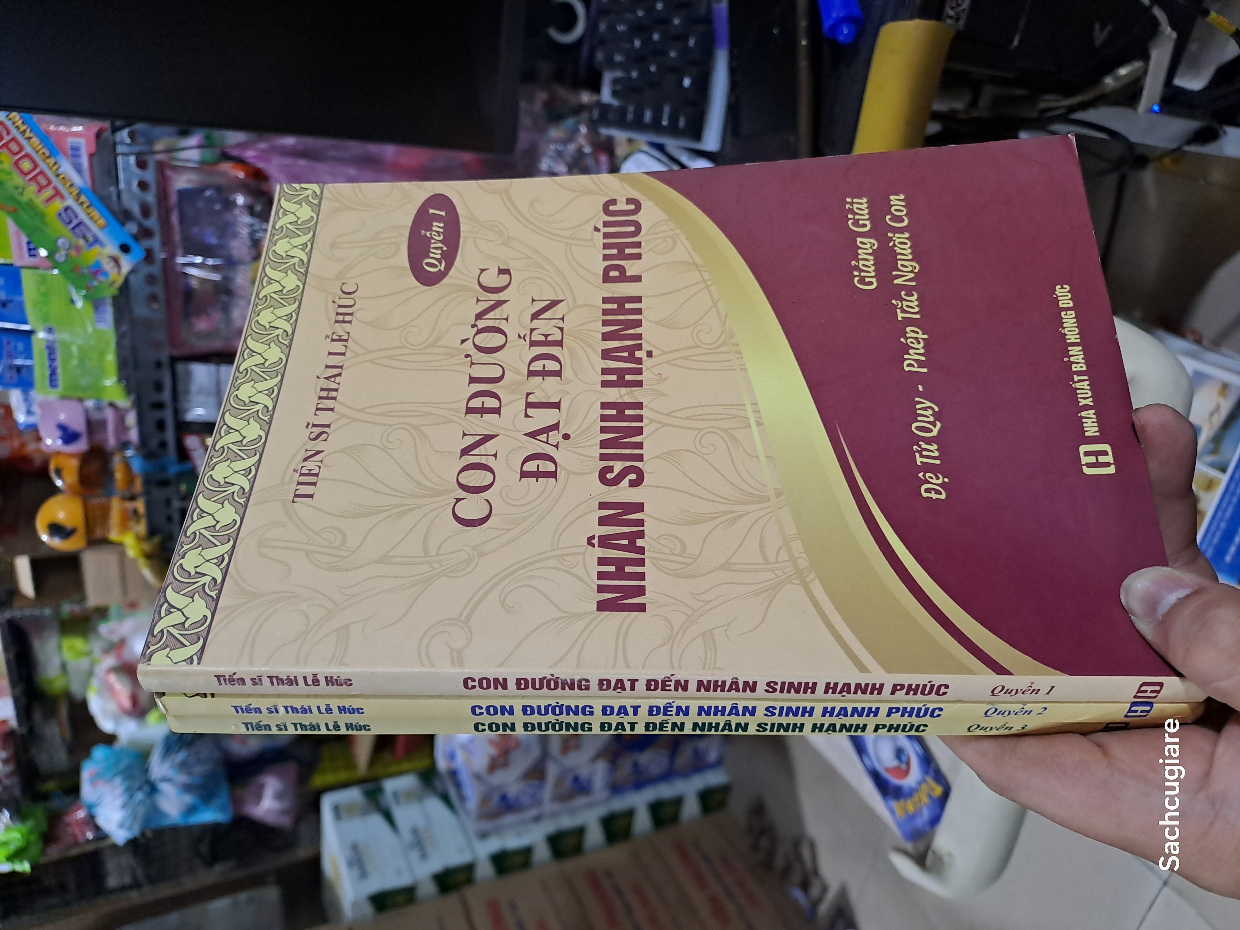 Con đường đạt đến nhân sinh hanhh phúc 3 quyển - Lễ Húc 2014 mới 90% (Sách tôn giáo - tâm linh) HCM1804