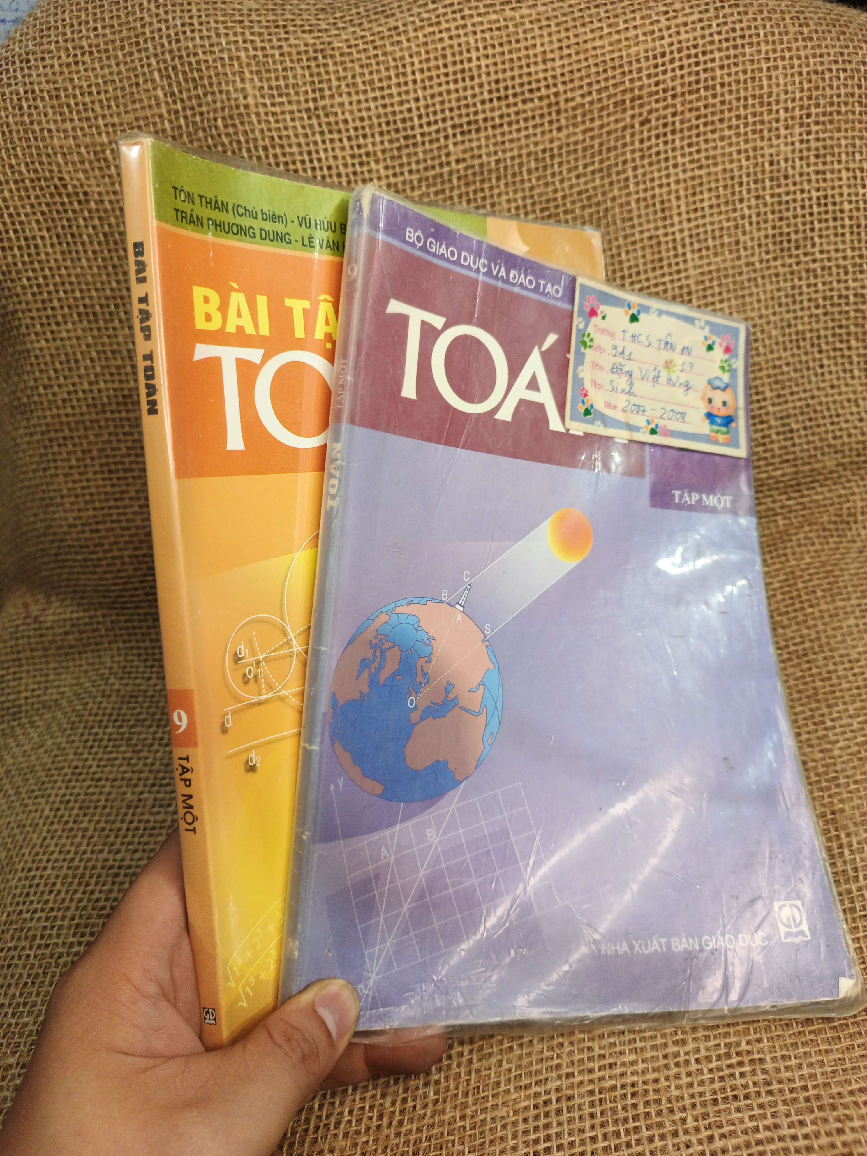 Combo Toán và Bài tập Toán 9 tập một 2005 mới 80% (Sách giáo khoa - giáo trình) HCM060526