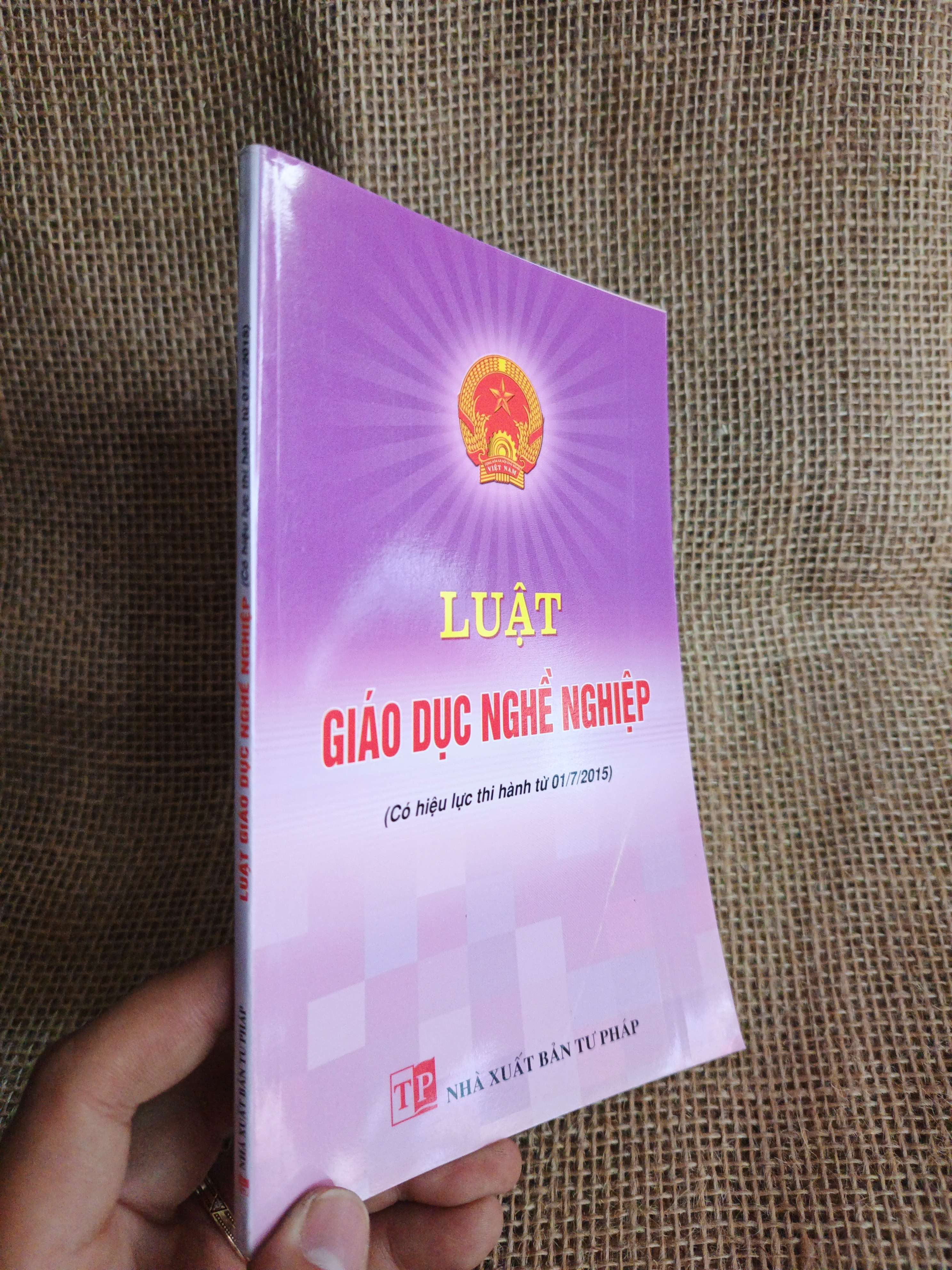 Luật giáo dục nghề nghiệp 2015 mới 90% (Sách chính trị - pháp lý) HCM060526 (NSX)