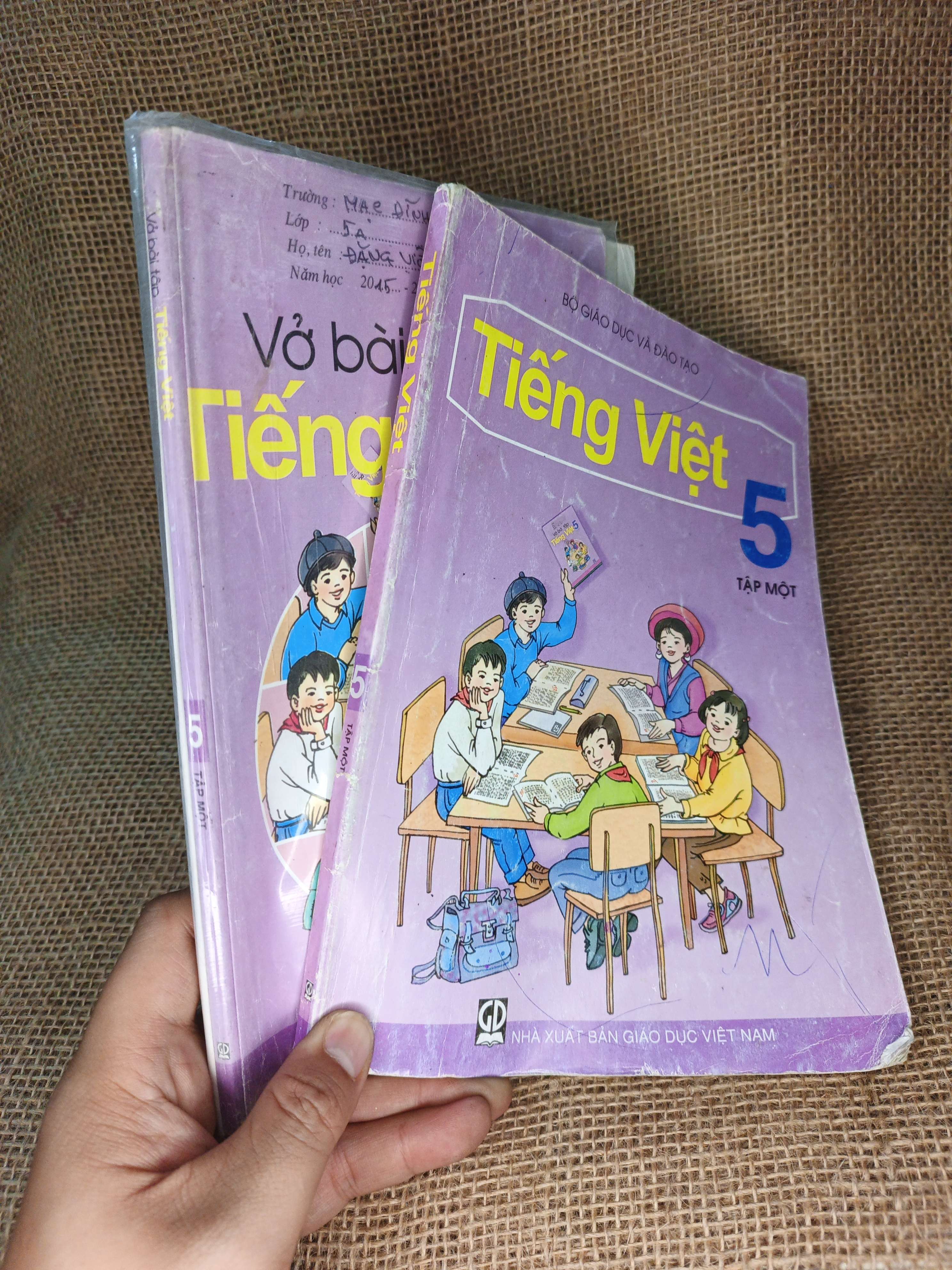 Combo Tiếng Việt và Bài tập Tiếng Việt 5 tập một 2015 mới 80% (Sách giáo khoa - giáo trình) HCM060526
