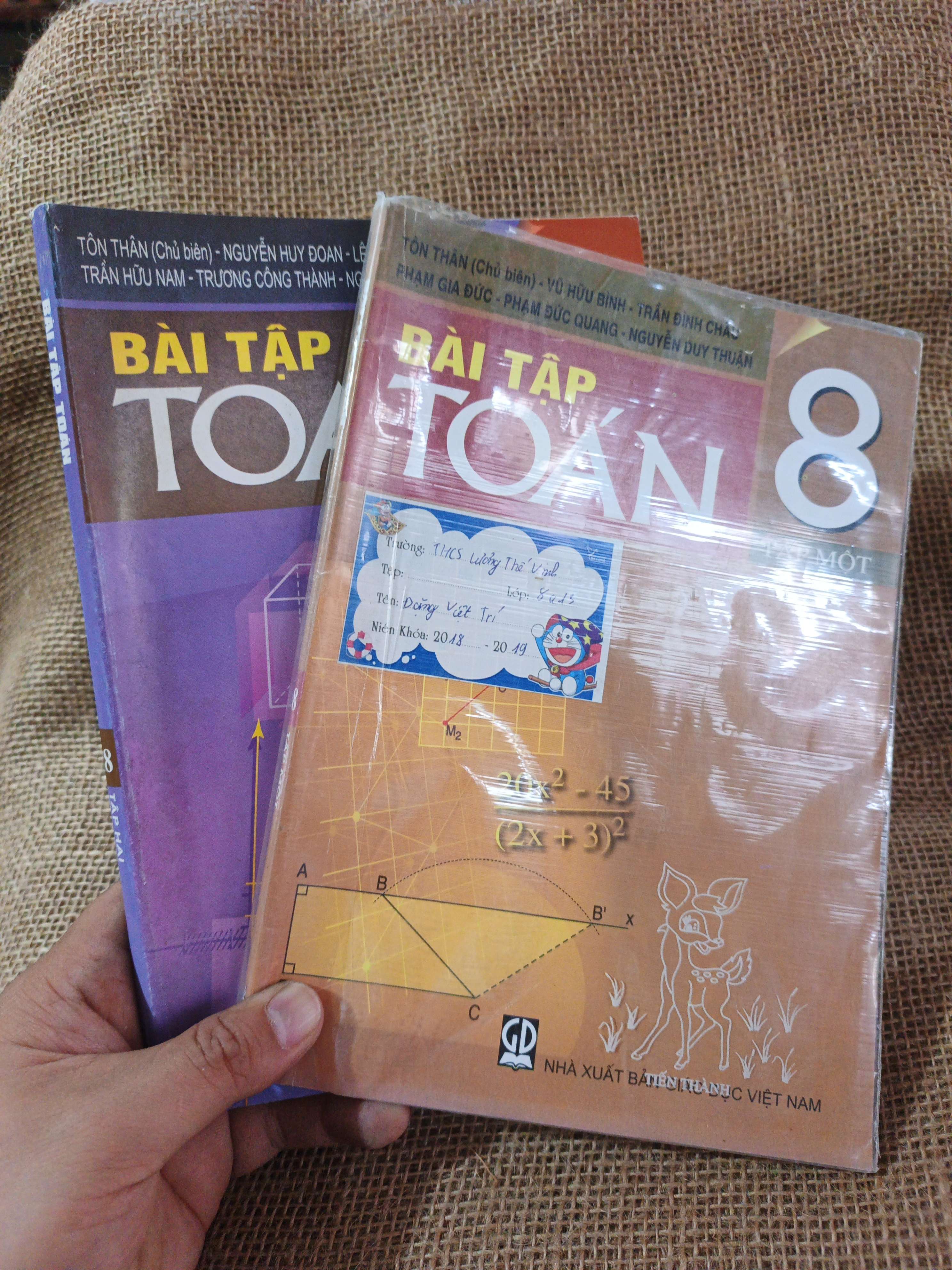 Bài tập Toán 8 (Bộ 2 tập) 2017 mới 80% (Sách giáo khoa - giáo trình) HCM060526