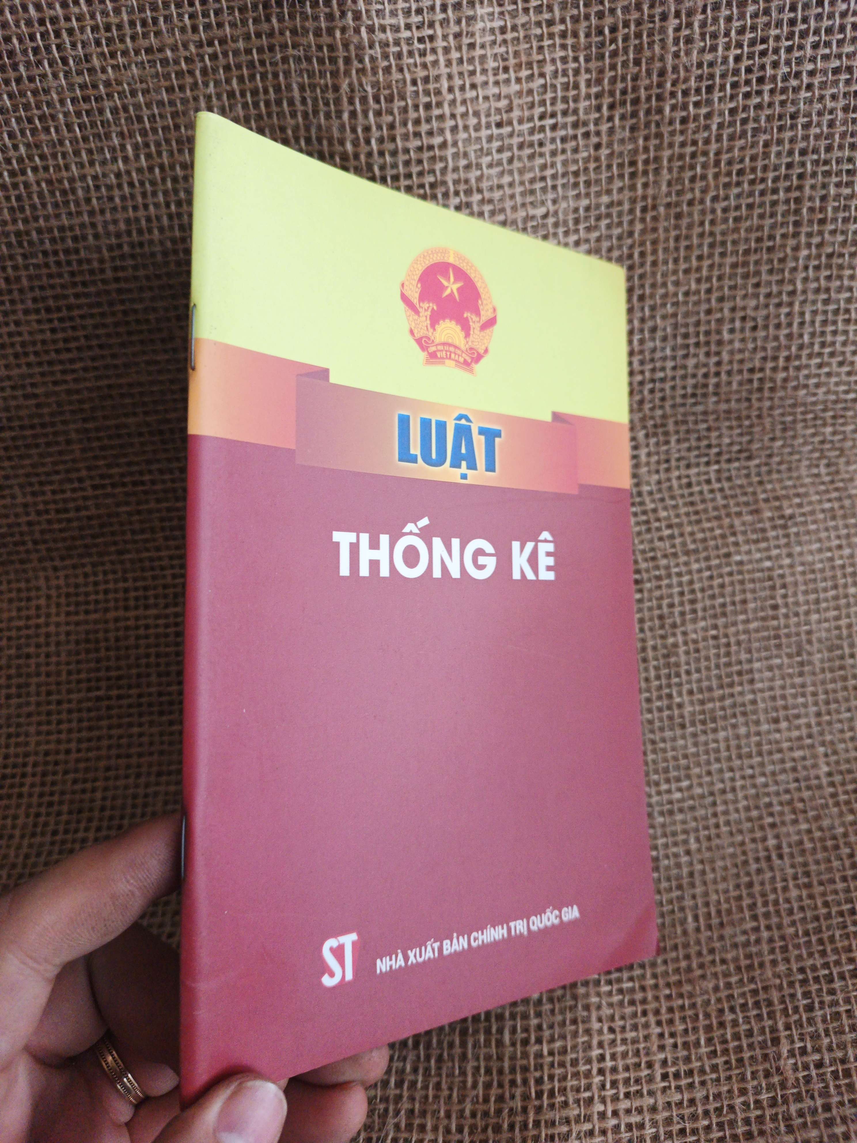 Luật thống kê 2016 mới 90% (Sách chính trị - pháp lý) HCM060526 (NSX)