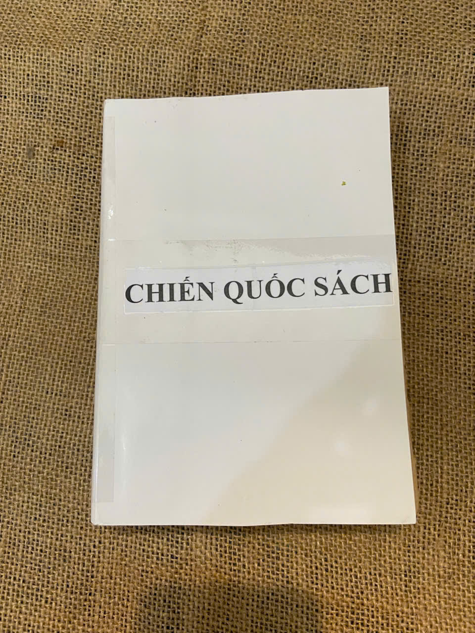 Chiến Quốc Sách Bản in năm 1988, mất bìa, giấy ố (Triết học phương đông) NSX100526
