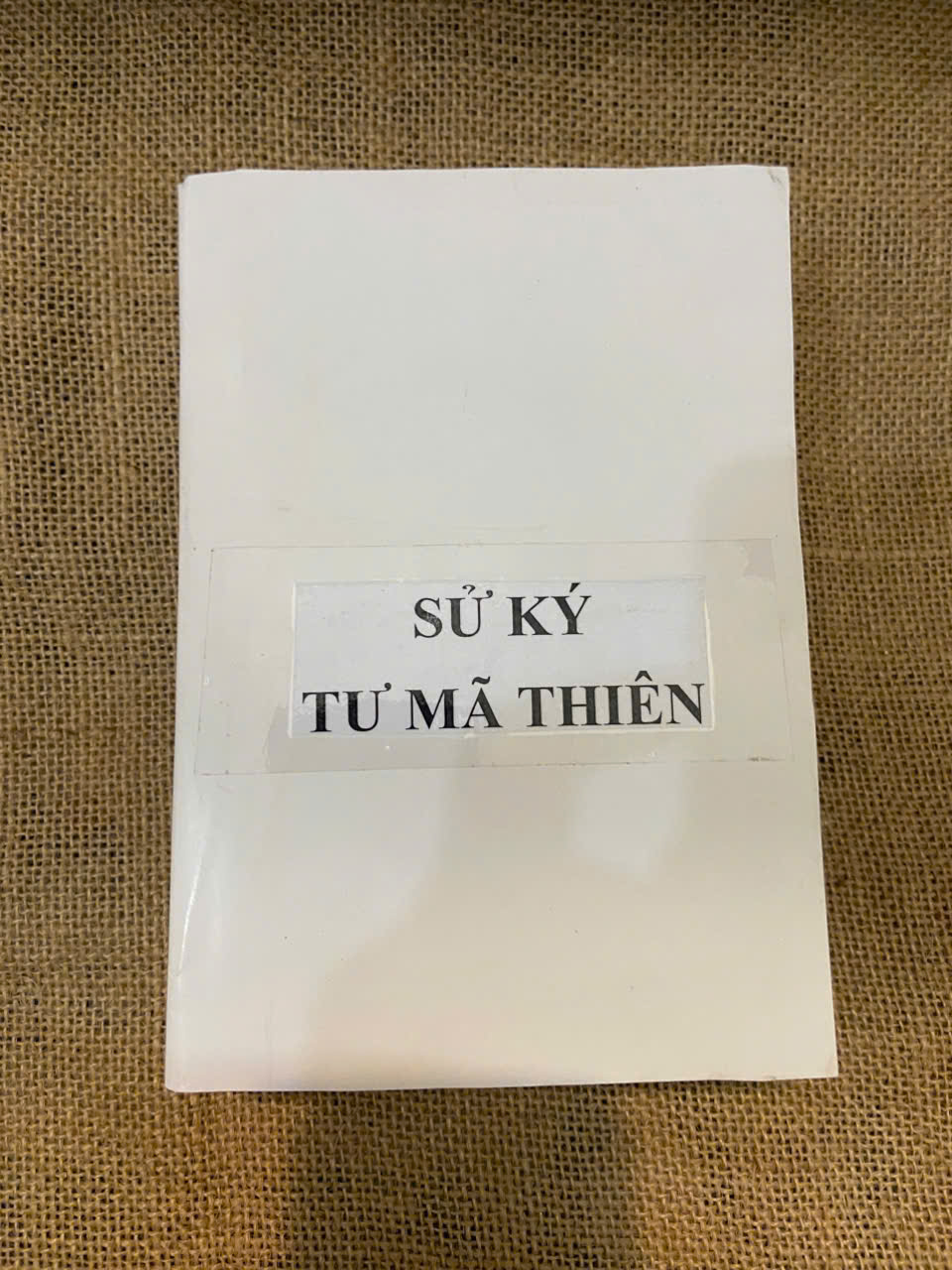 Sử ký Tư Mã Thiên (1984) Bản in năm 1988, mất bìa, giấy ố (Sách lịch sử - triết học) NSX100526