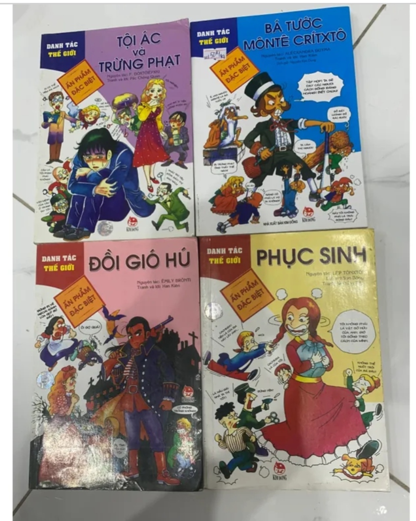 Combo 4 quyển truyện tranh - Danh tác thế giới (Truyện tranh ) TKB