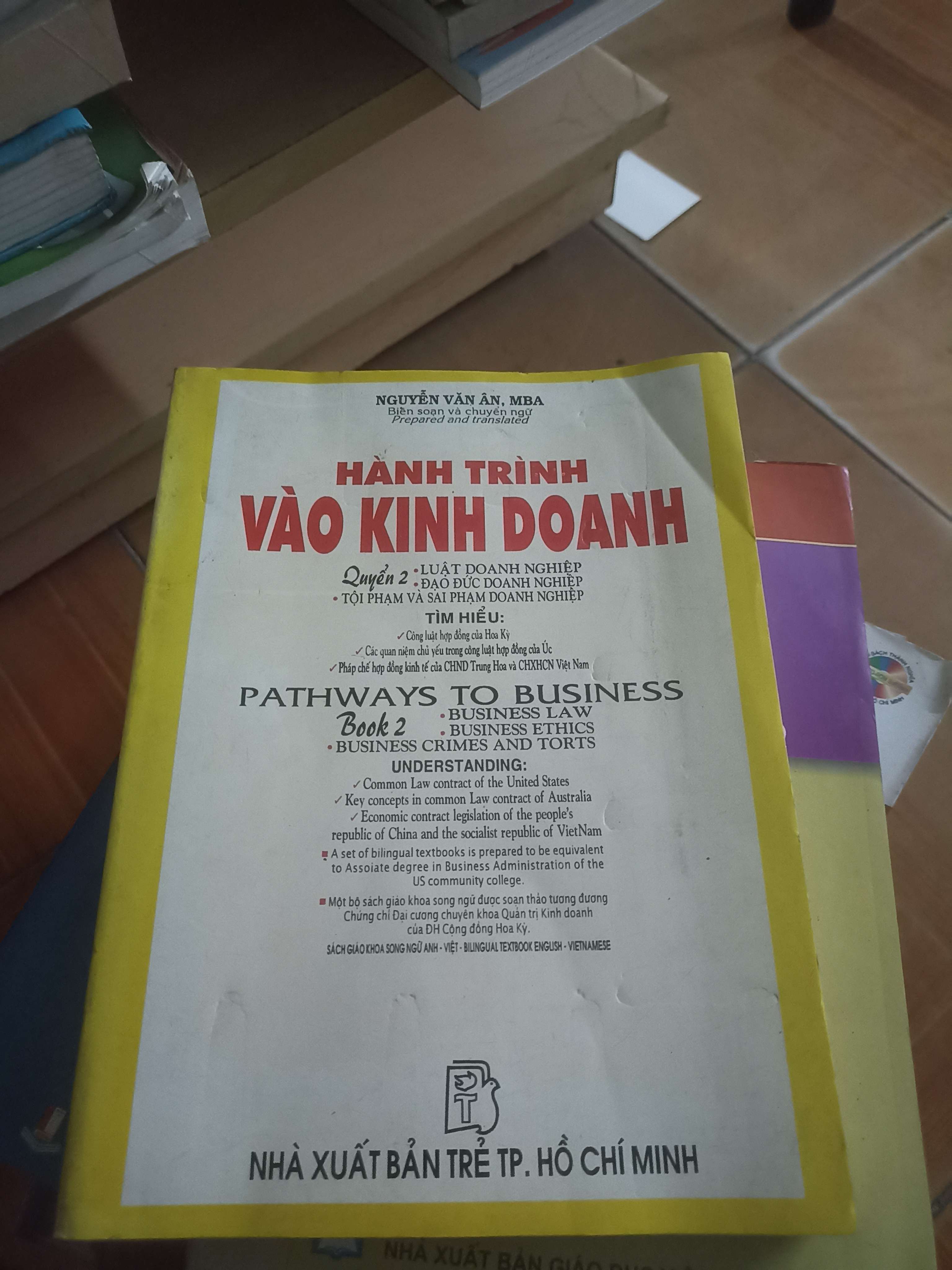 Hành trình vào kinh doanh quyển 2 - Nguyễn Văn Ân 1999 (Sách giáo khoa - giáo trình) VAVO-AK4ST4