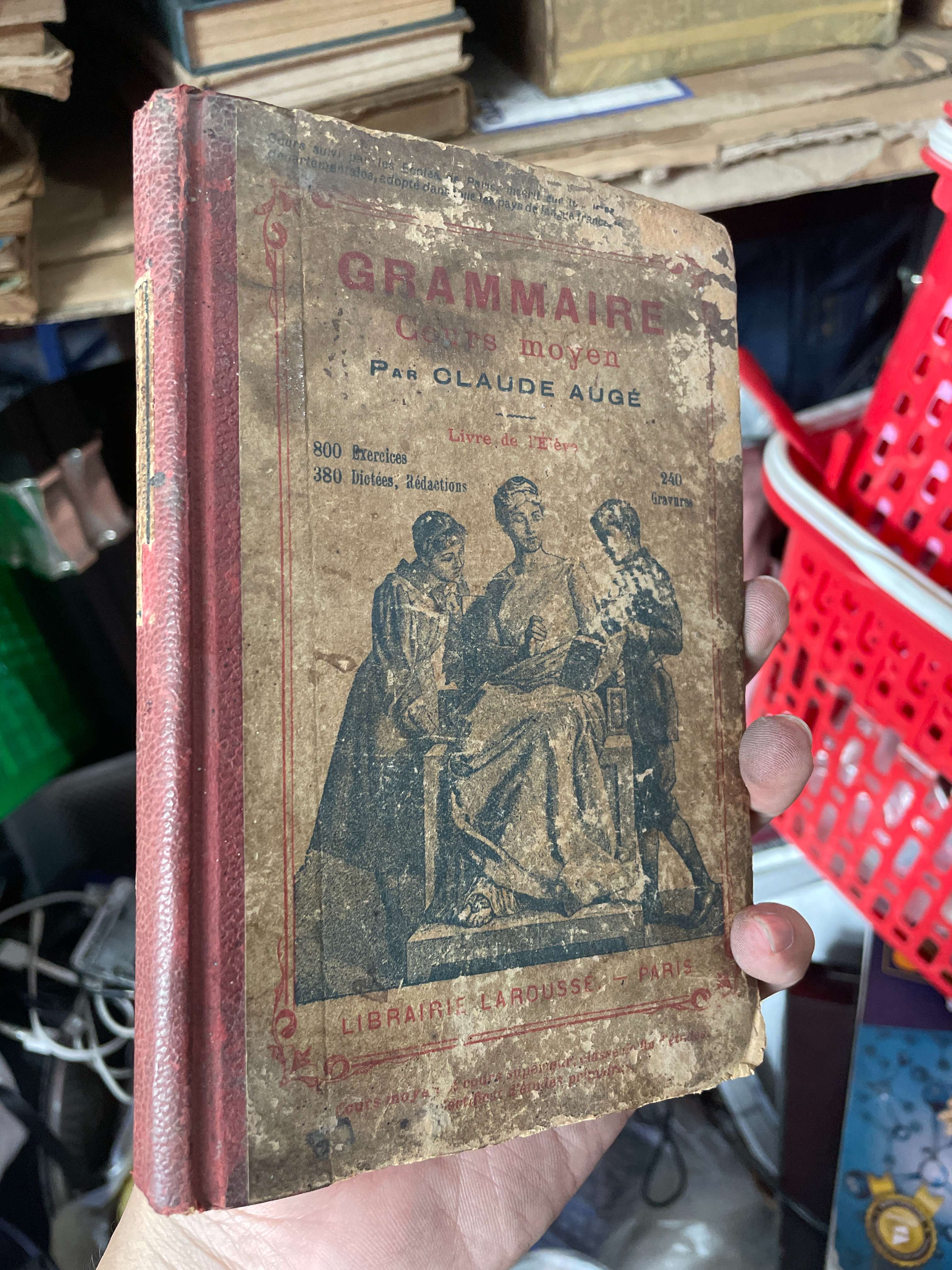 Grammaire Cours Moyen - Claude Augé in 1911 (Sách học tiếng Pháp) KSX