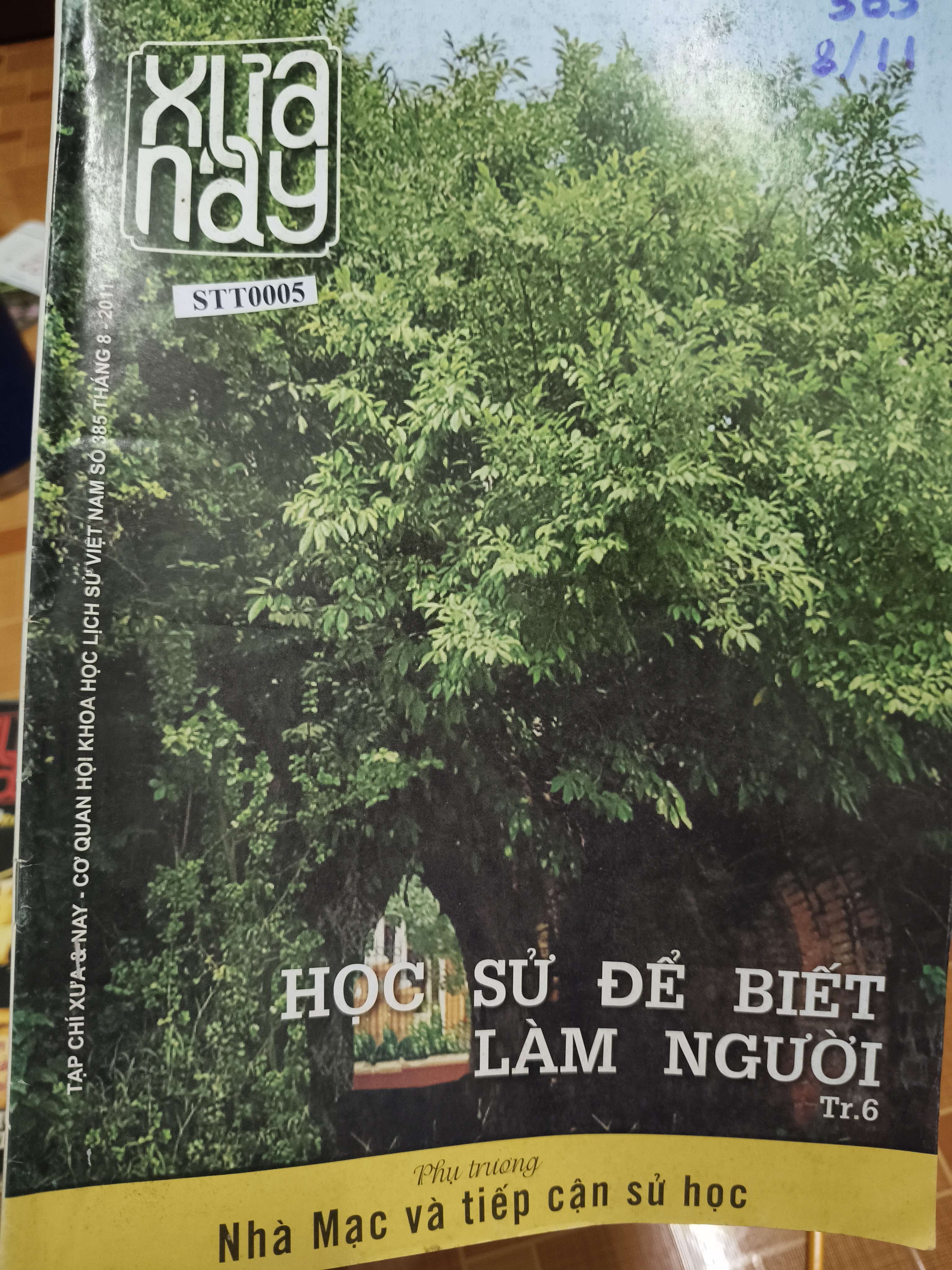 Xưa và nay số 385 tháng 8/2011 - STT005 (Tạp chí) ANTQ