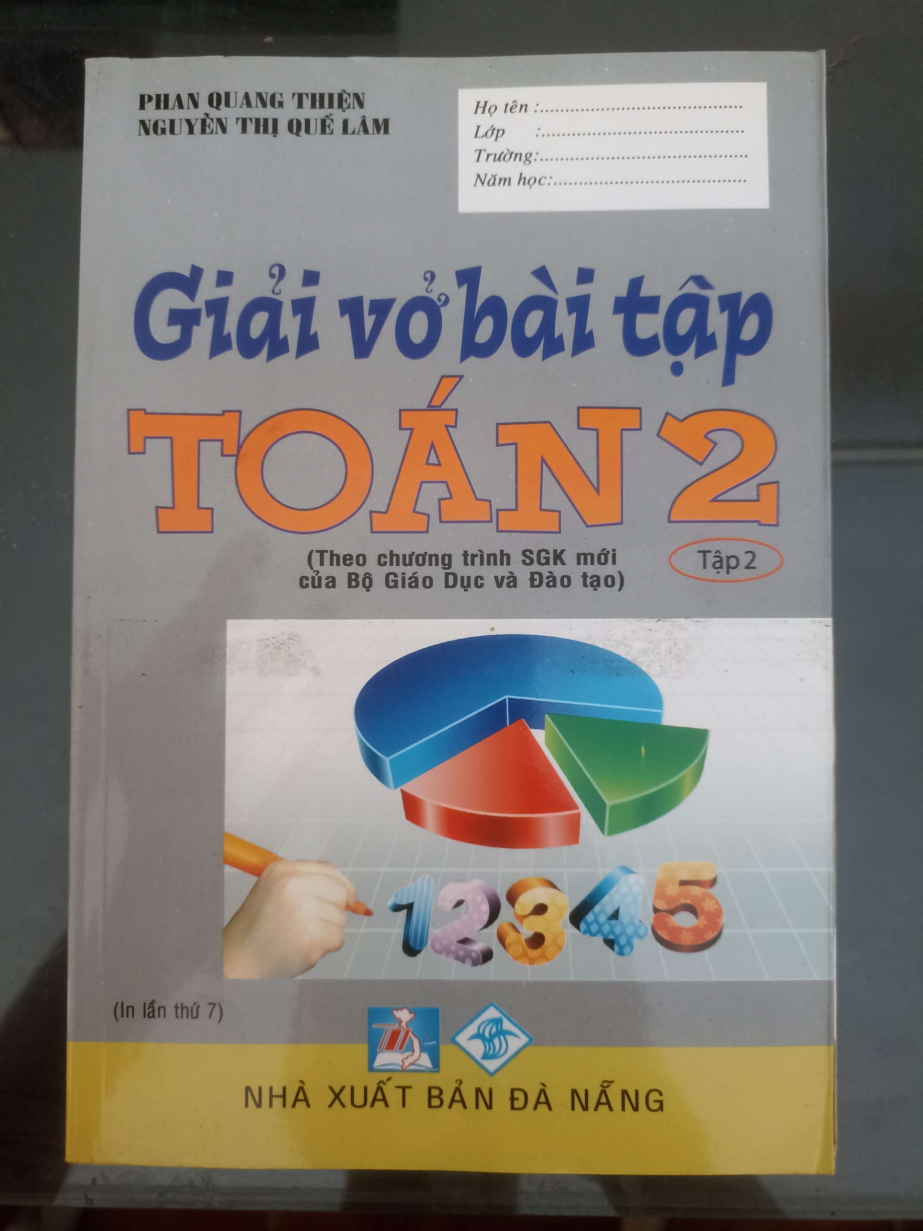 Giải Vở Bài Tập Toán 2 (Tập 2) - Phan Quang Thiện & Nguyễn Thị Quế Lâm 2003 (Tham khảo - luyện thi) VAVO