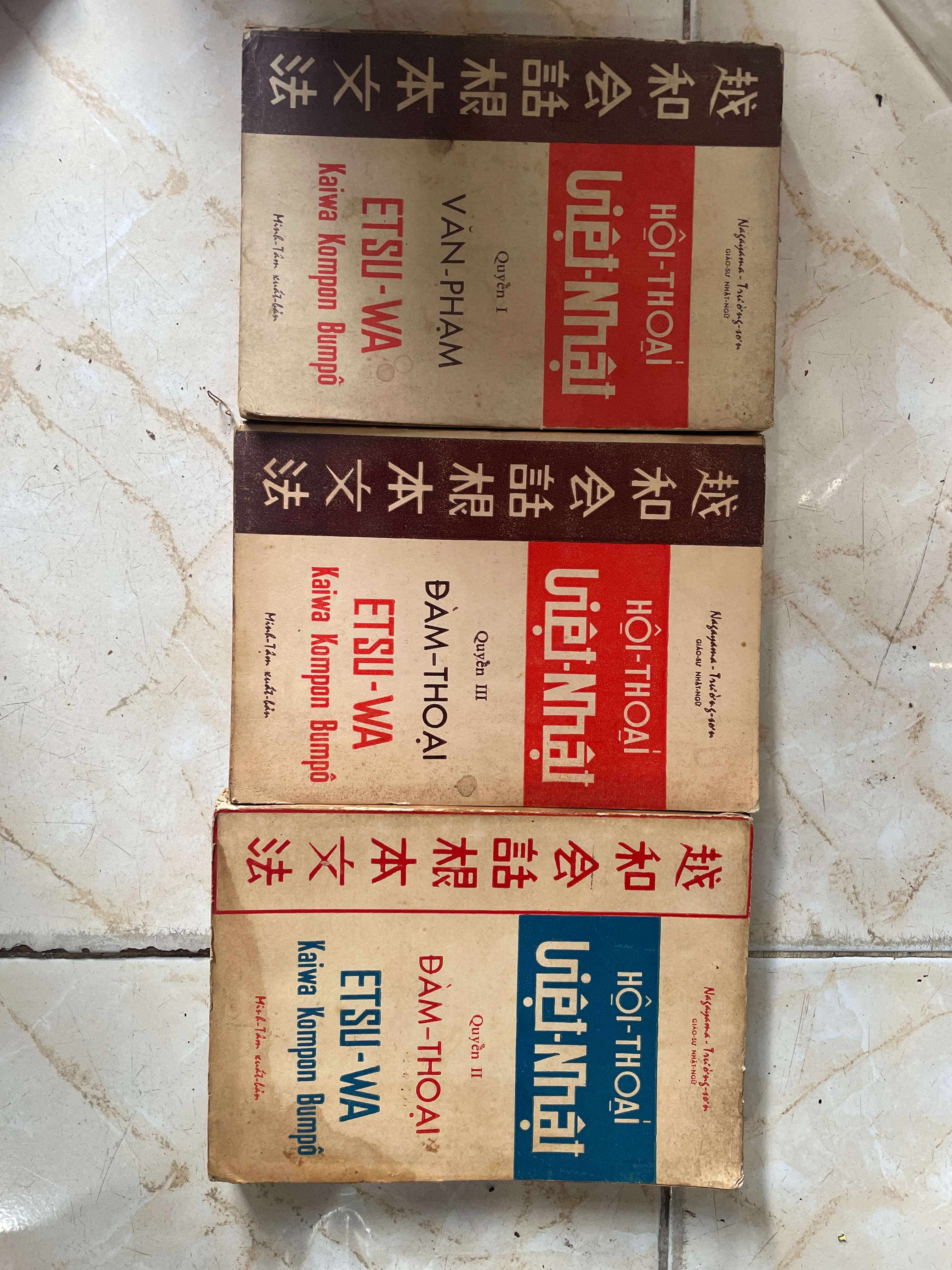 Hội Thoại Việt-Nhât (Quyển 1, 2, 3) - Estu Wa (Sách học tiếng Nhật) KSX