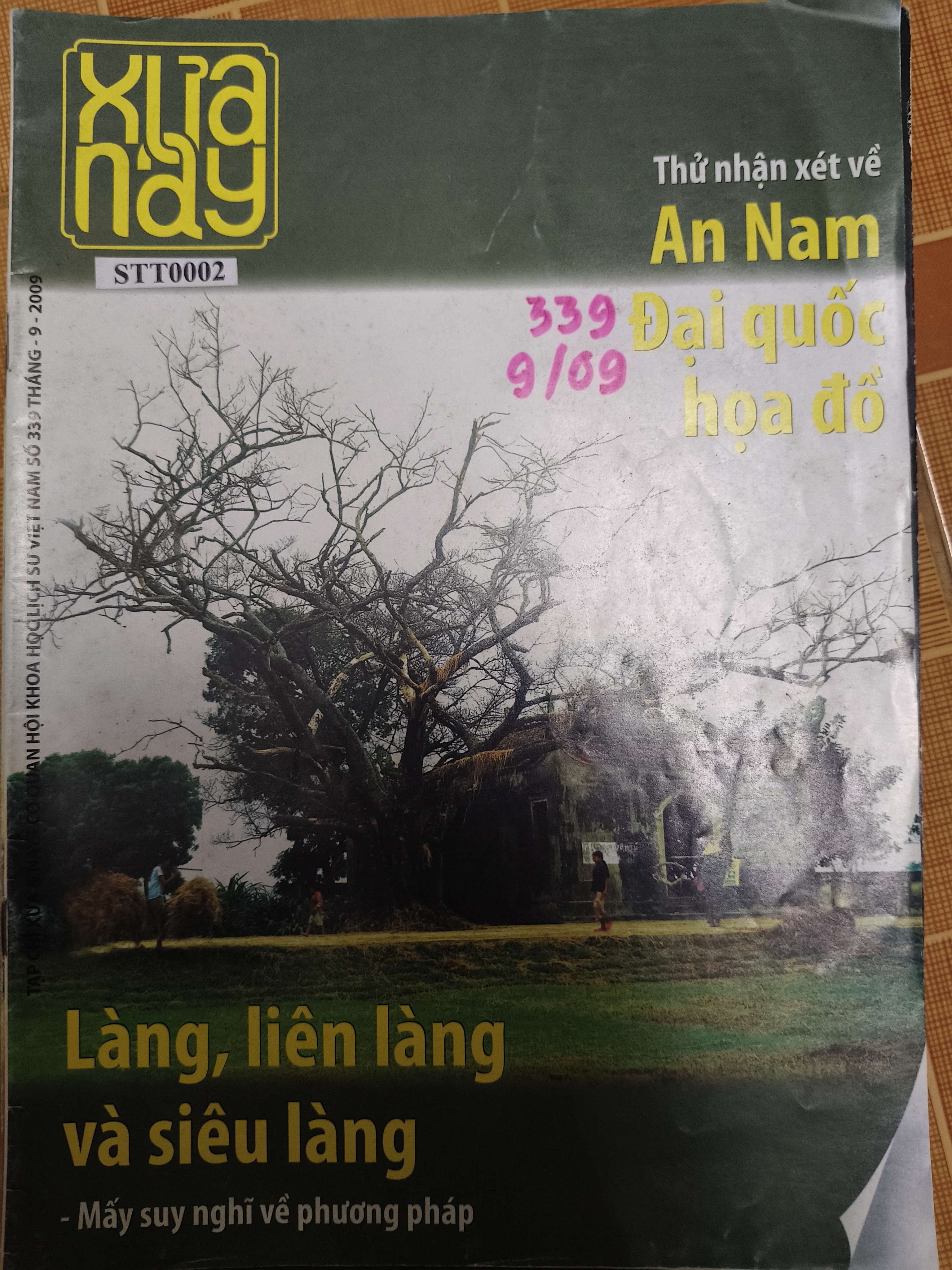 Xưa và nay số 339 tháng 9/2009 - STT0002 (Tạp chí) ANTQ