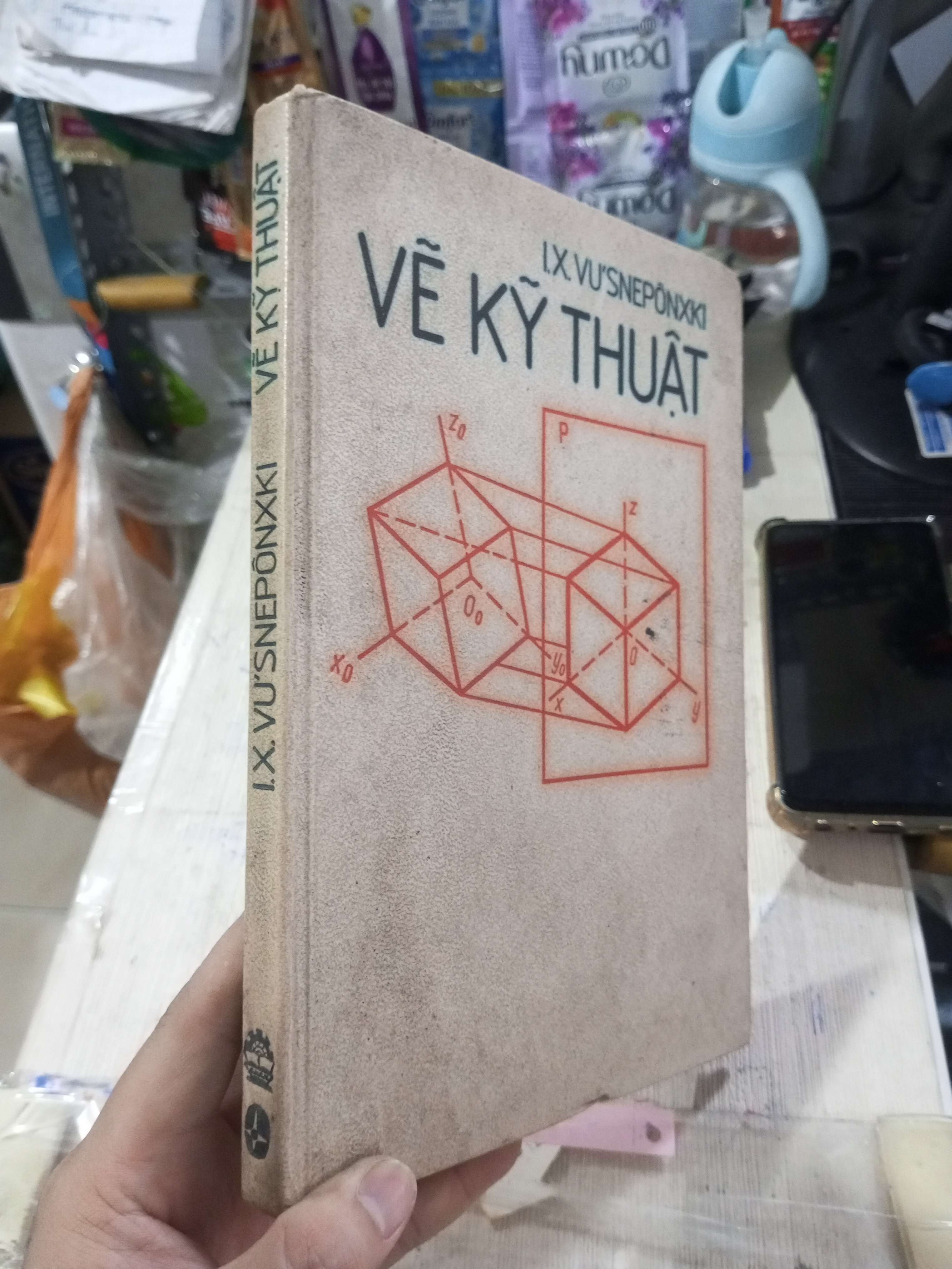 Vẽ Kỹ Thuật - I. X. Vu-Xneponxki 1984 mới 80% ố bìa cứng (Sách chuyên khảo, khảo cứu) HLSC