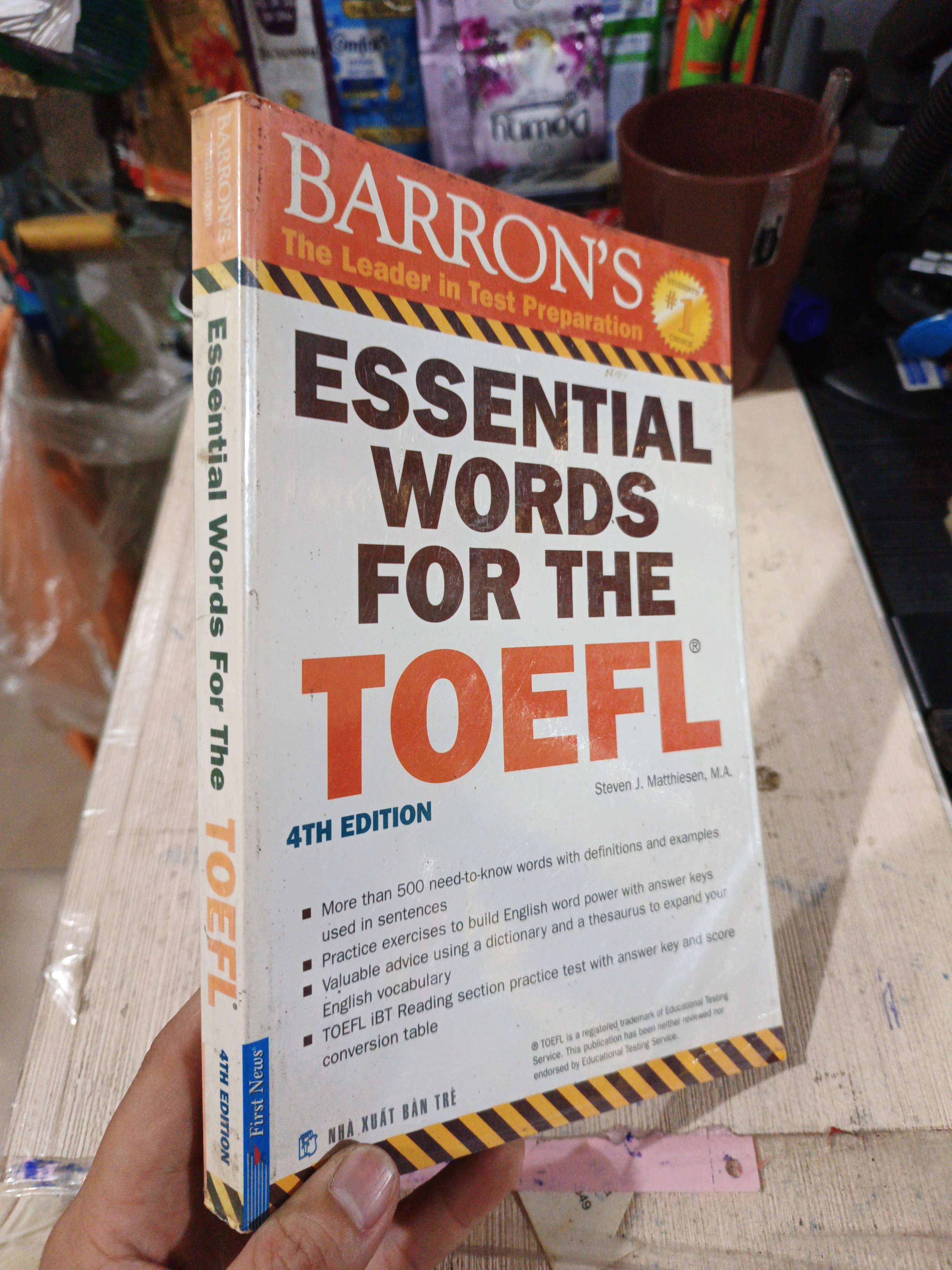 Barron's Essential Words For The TOEFL 4th Edition - Steven J. Matthiesen 2008 mới 80% ố (Sách tự học tiếng Anh) HLSC