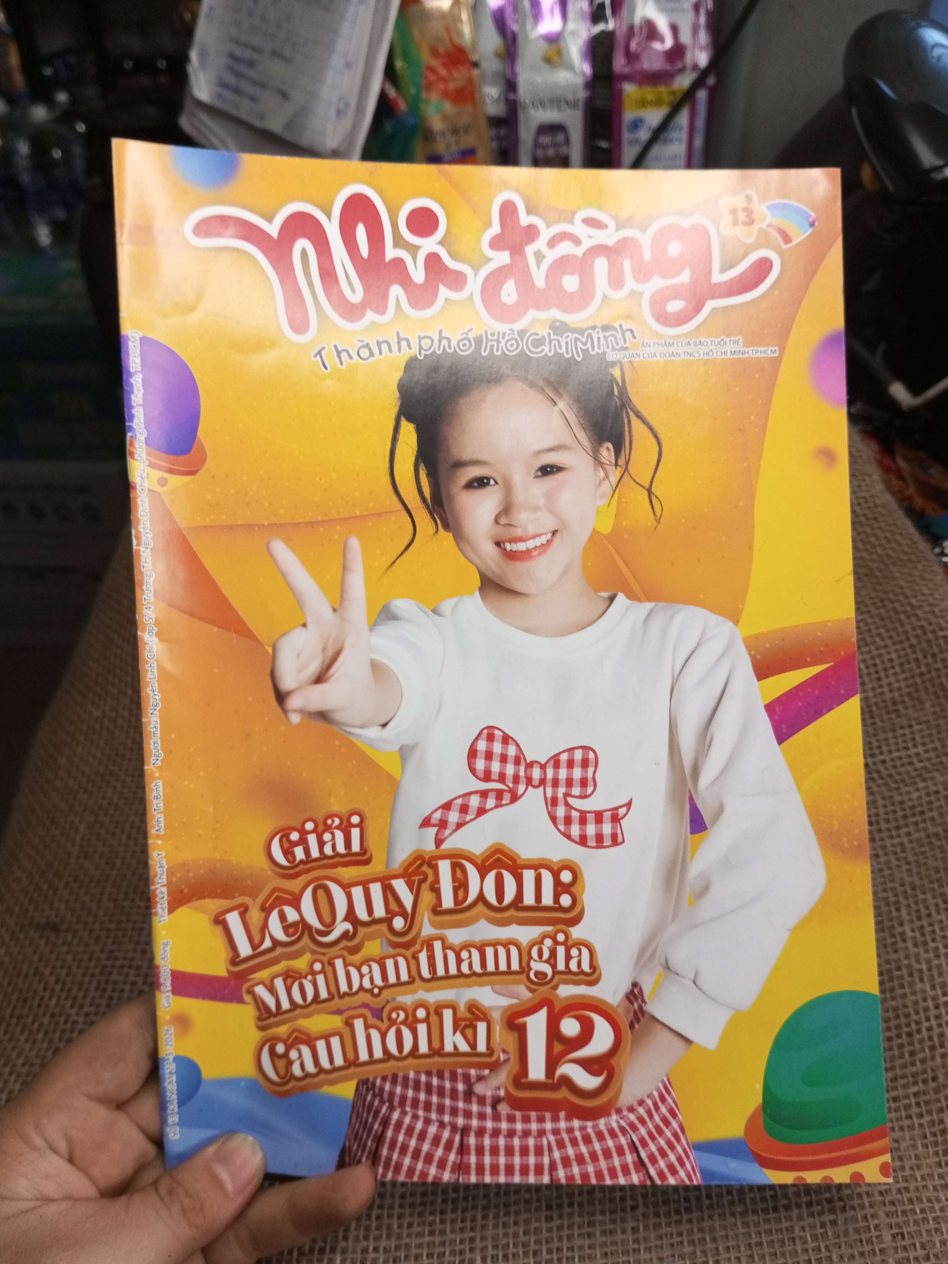 Nhi Đồng Thành Phố Hồ Chí Minh Số 13 - Giải Lê Quý Đôn: Mới Bạn Tham Gia Câu Hỏi Kì 12 (Tạp chí) HLSC