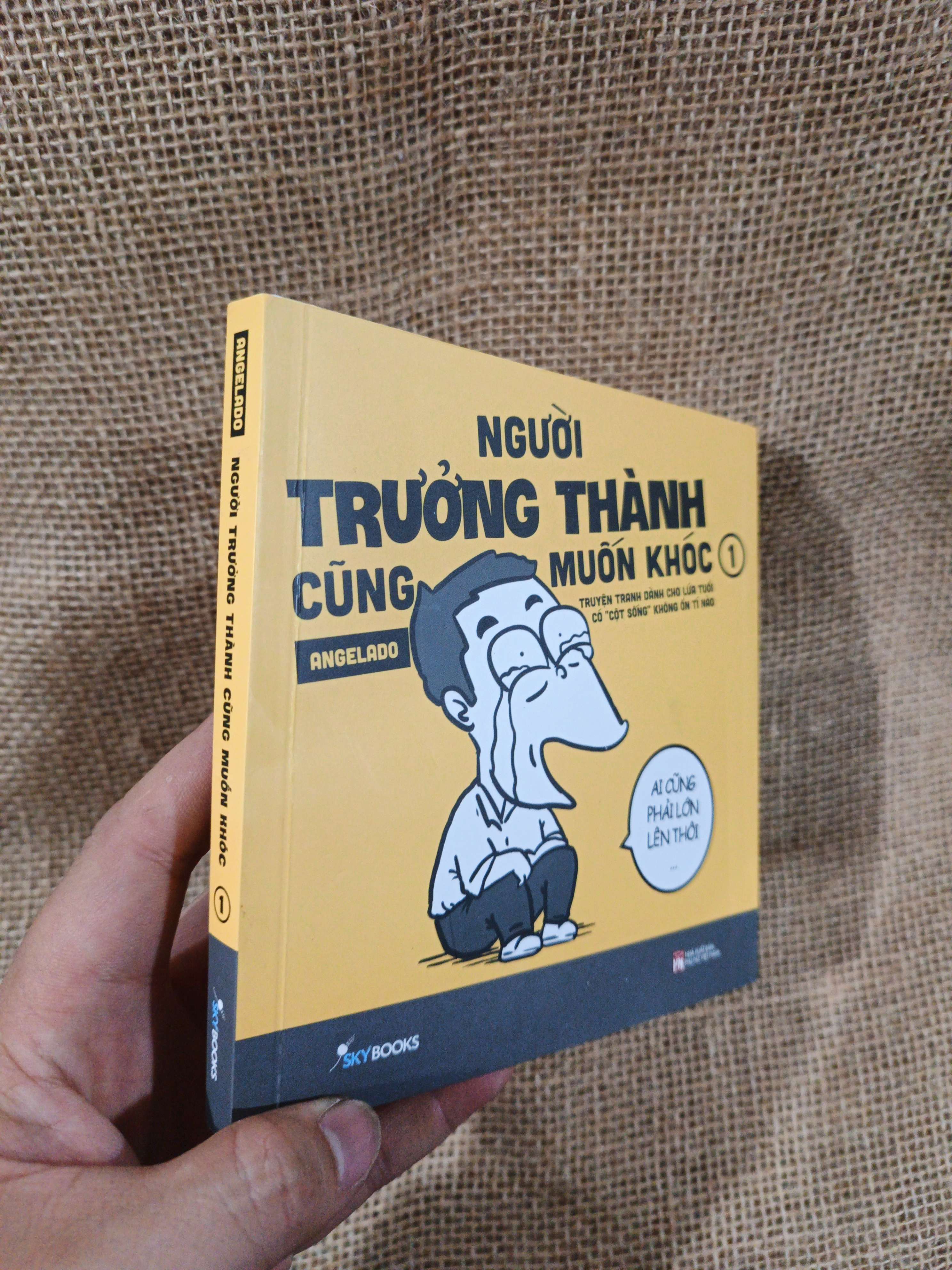 Người Trưởng Thành Cũng Muốn Khóc Tập 1 - Angelado 2024 mới 90% (Sách văn học) HMT