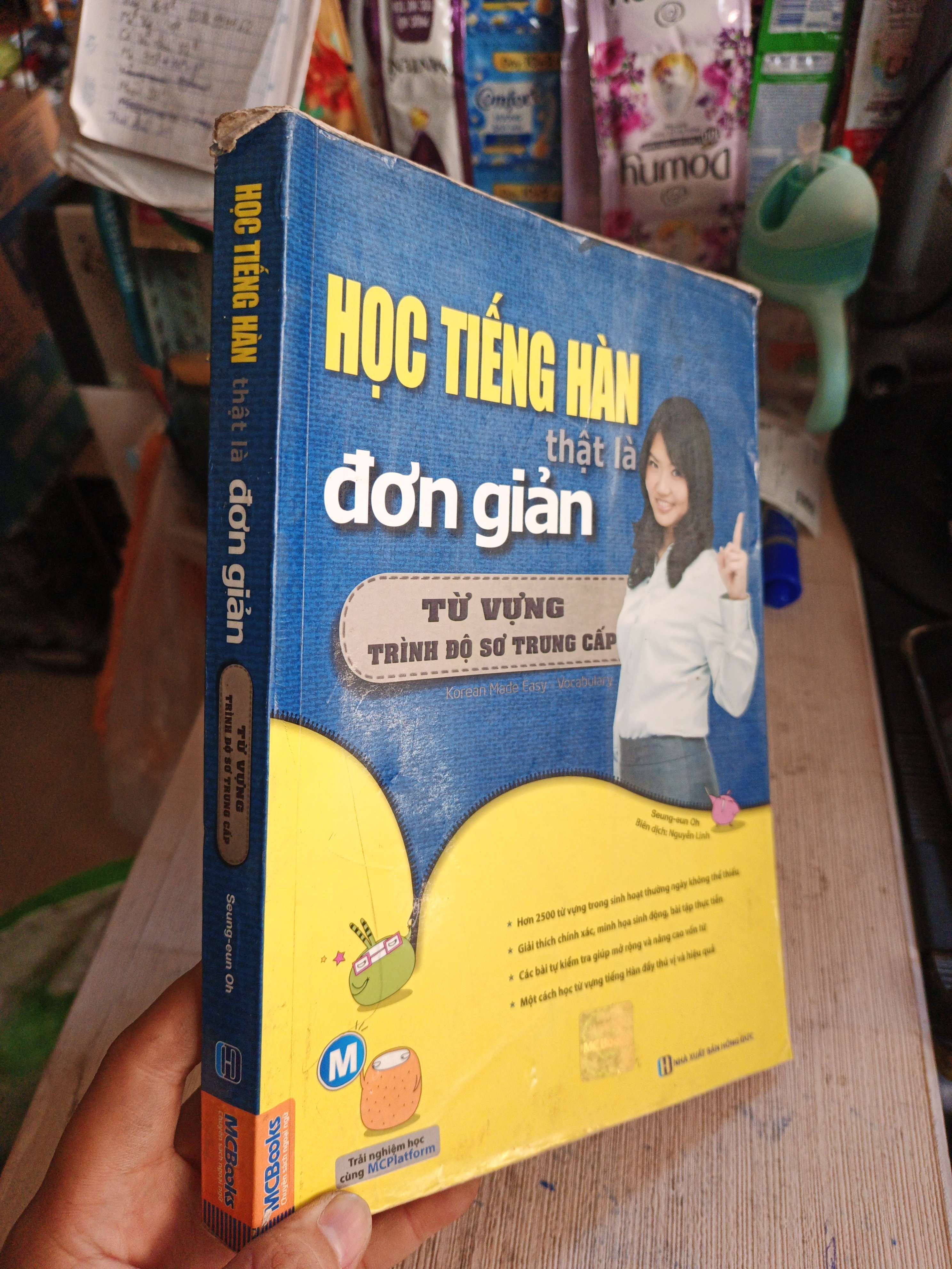 Học Tiếng Hàn Thật Là Đơn Giản Từ Vựng Trình Độ Sơ Trung Cấp 2017 mới 80% ố (Sách học tiếng Hàn) HLSC