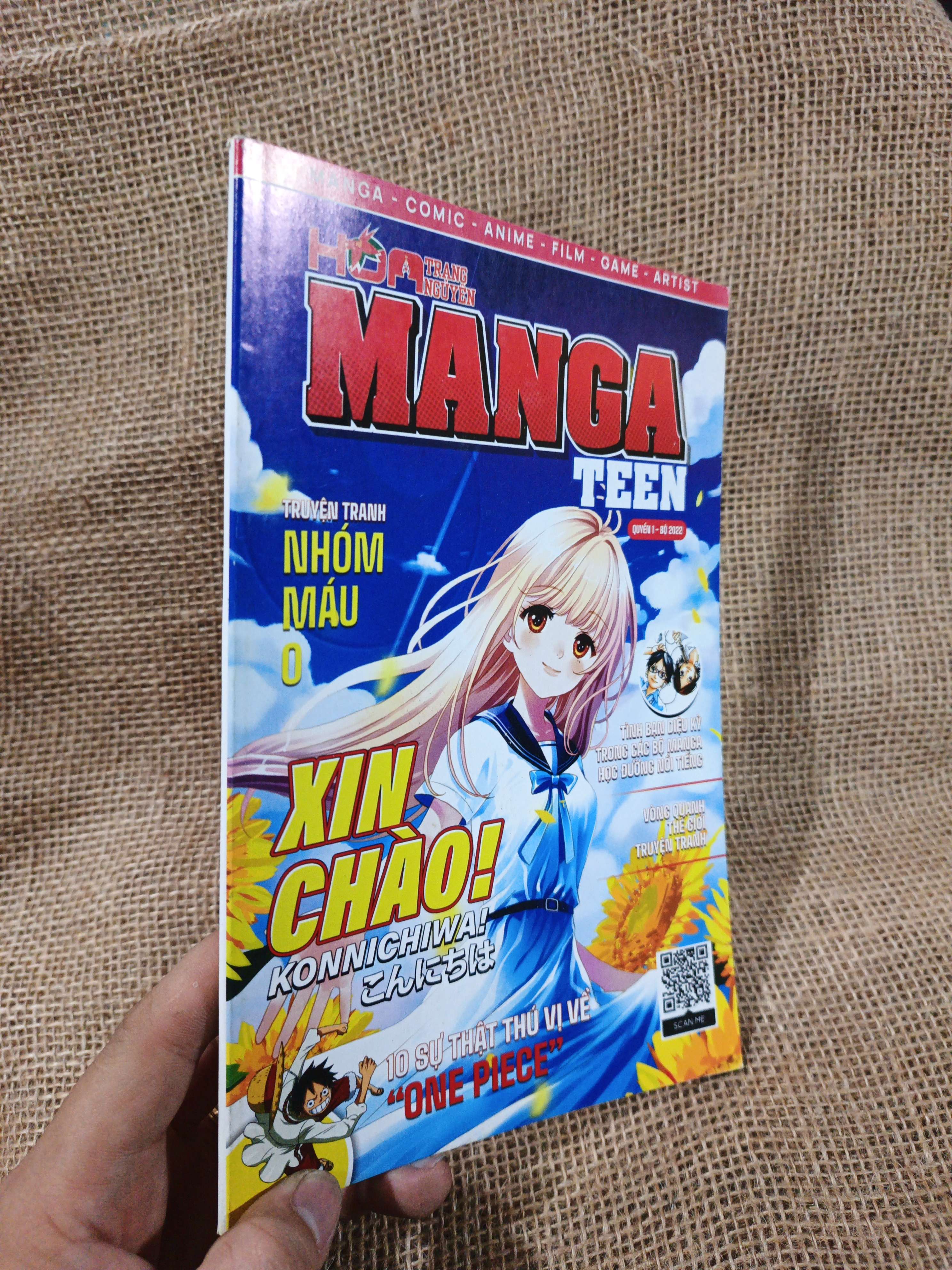 Hoa Học Trò Manga Teen - Quyển 1 Bộ 2022 - Xin Chào Konnichiwa 10 Sự Thật Thú Vị Về One Piece mới 90% (Tạp chí) HMT