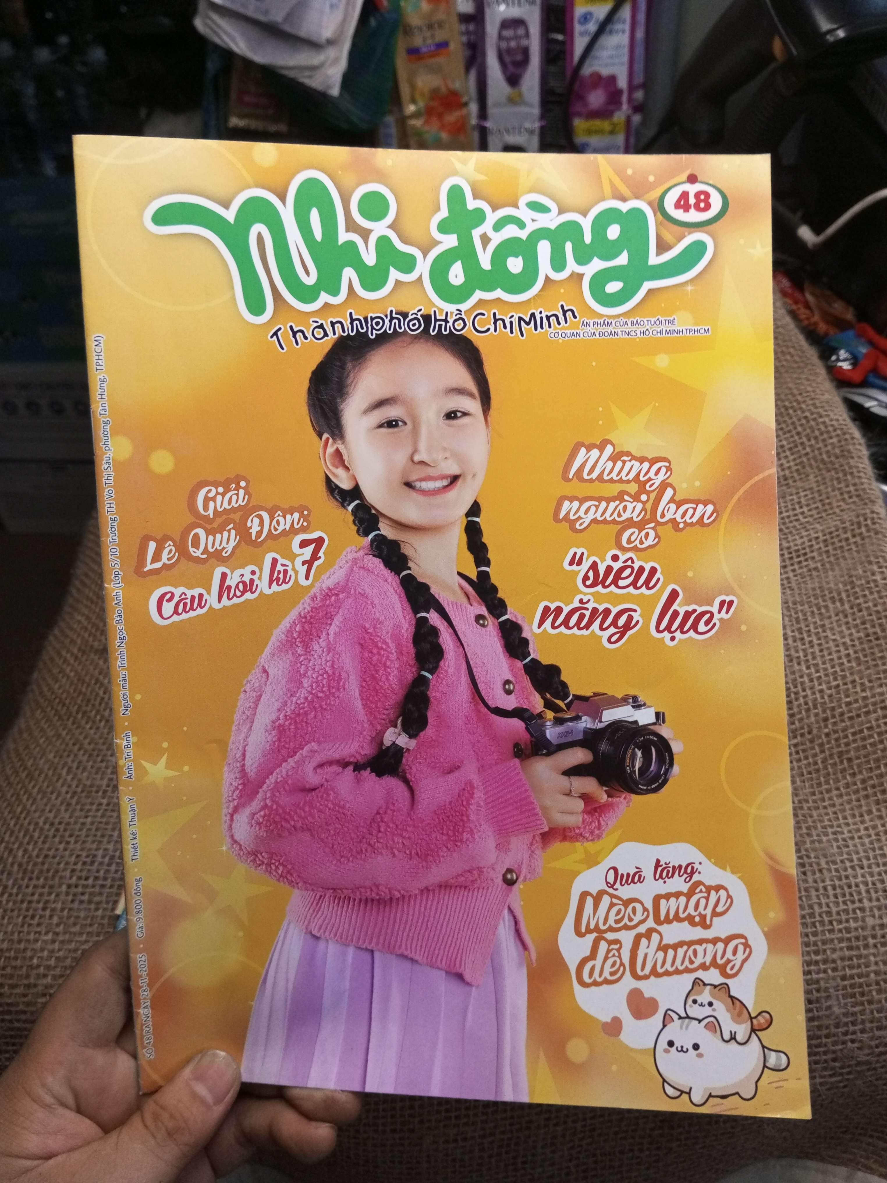 Nhi Đồng Thành Phố Hồ Chí Minh Số 48 - Giải Lê Quý Đôn: Câu Hỏi Kì 7 - Những Người Bạn Có Siêu Năng Lực (Tạp chí) HLSC