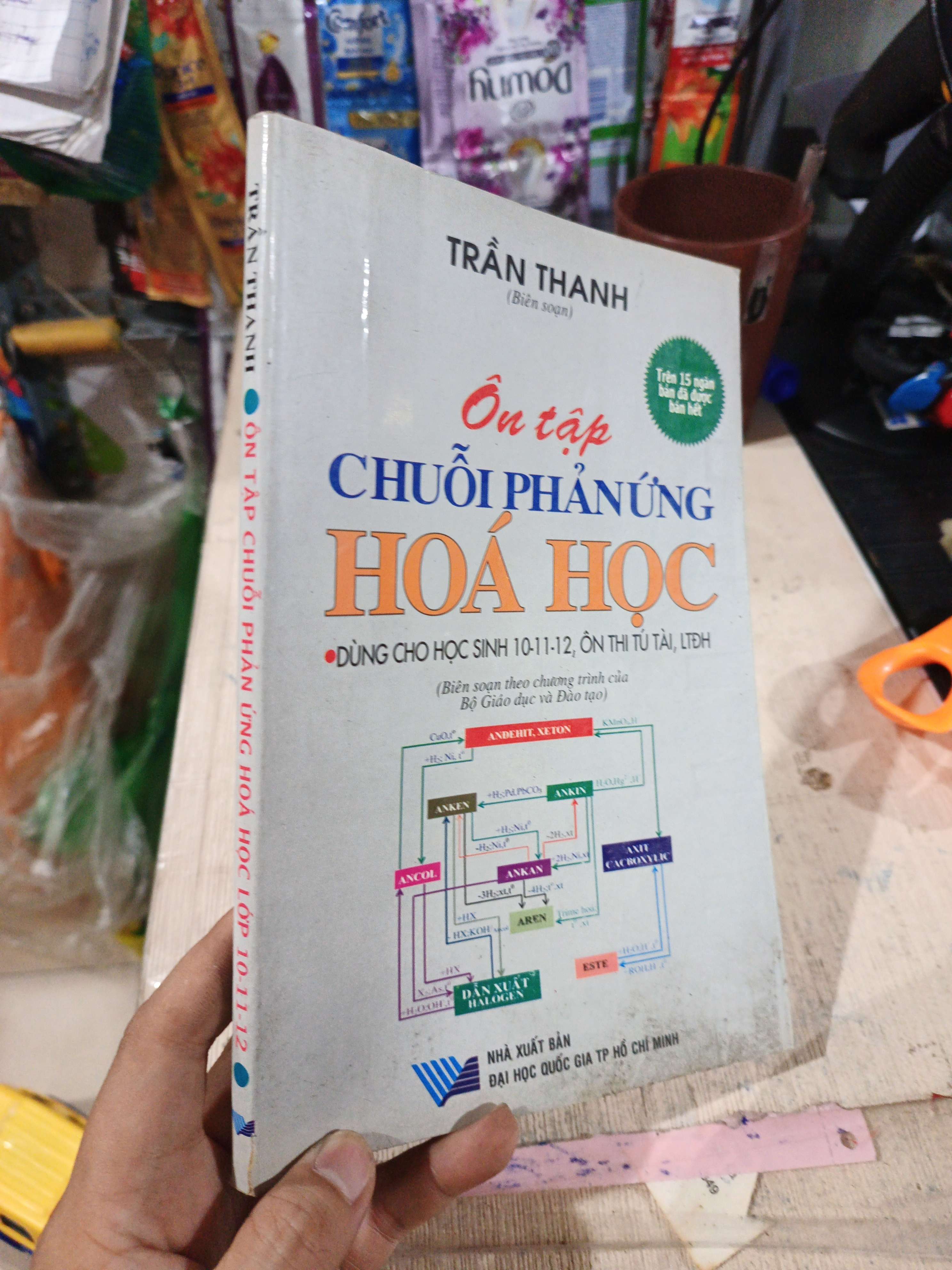 Ôn Tập Chuỗi Phản Ứng Hoá Học Dùng Cho Học Sinh 10-11-12, Ôn Thi Tú Tài, LTĐH - Trần Thanh 2009 mới 80% ố (Tham khảo - luyện thi) HLSC