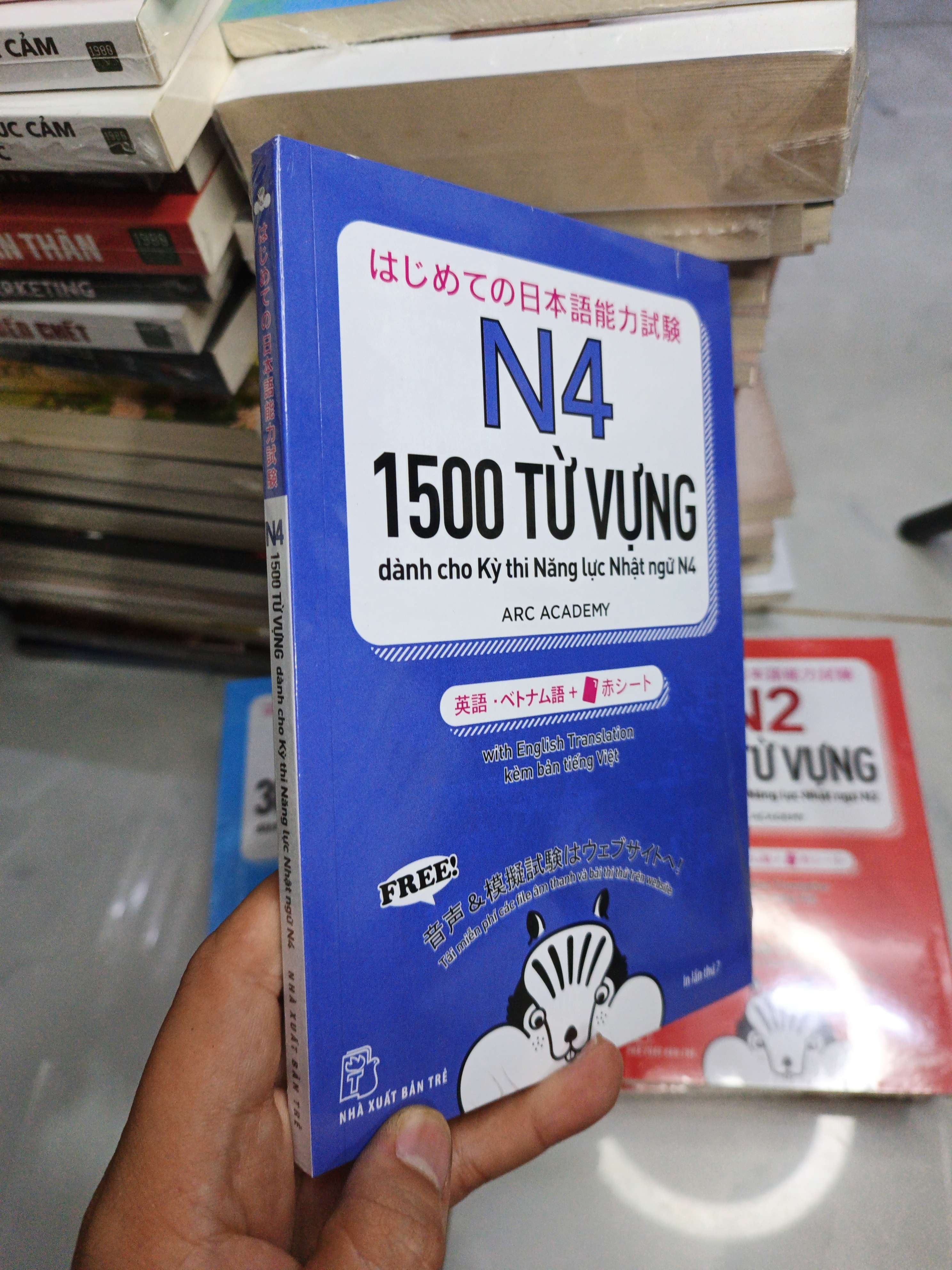 N4 1500 Từ Vựng Dành Cho Kỳ Thi Năng Lực Nhật Ngữ N4 - Arc Academy mới 100% (Sách học tiếng Nhật) NENA