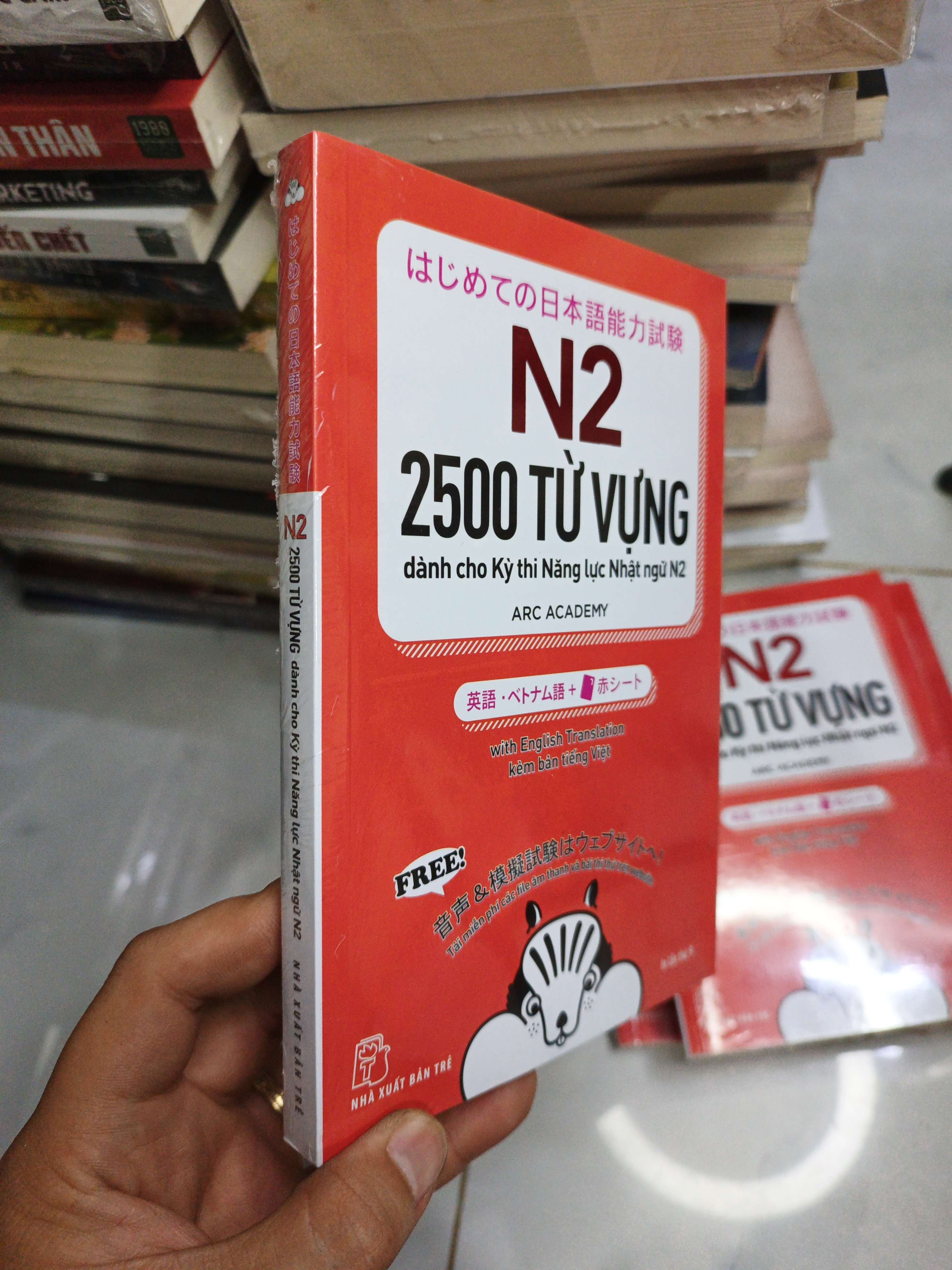 N2 2500 Từ Vựng Dành Cho Kỳ Thi Năng Lực Nhật Ngữ N2 - Arc Academy mới 100% (Sách học tiếng Nhật) NENA