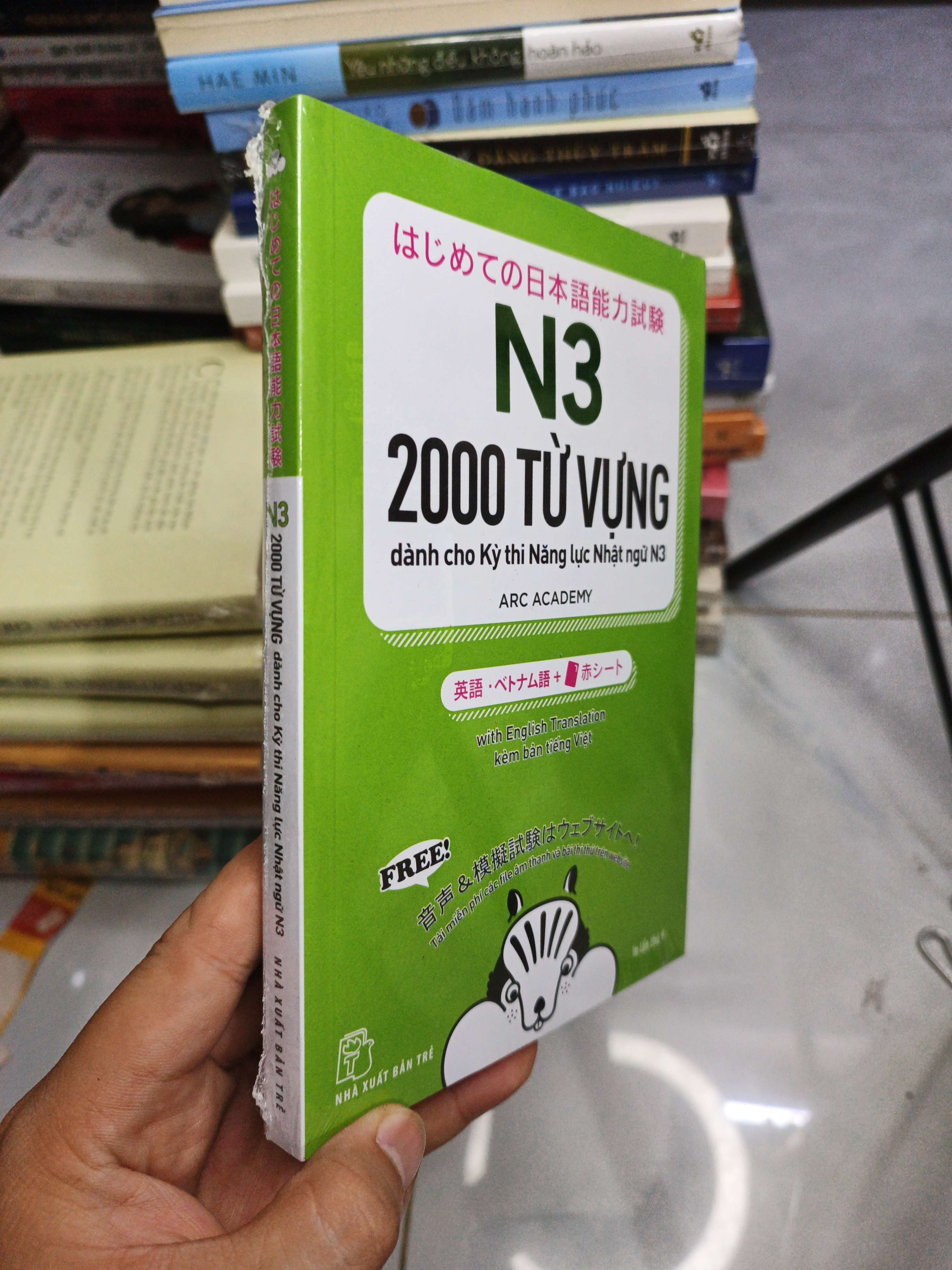 N3 2000 Từ Vựng Dành Cho Kỳ Thi Năng Lực Nhật Ngữ N3 - Arc Academy mới 100% (Sách học tiếng Nhật) NENA