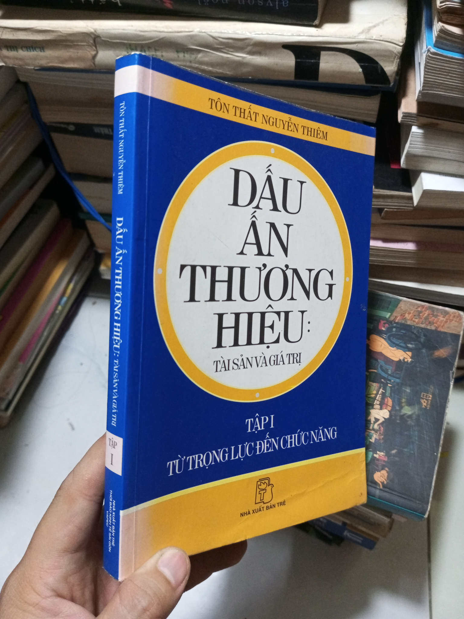 Dấu Ấn Thương Hiệu: Tài Sản Và Giá Trị Tập 1 - Tôn Thất Nguyễn Thiêm 2008 mới 80% ố nhẹ (Sách văn học) HCM