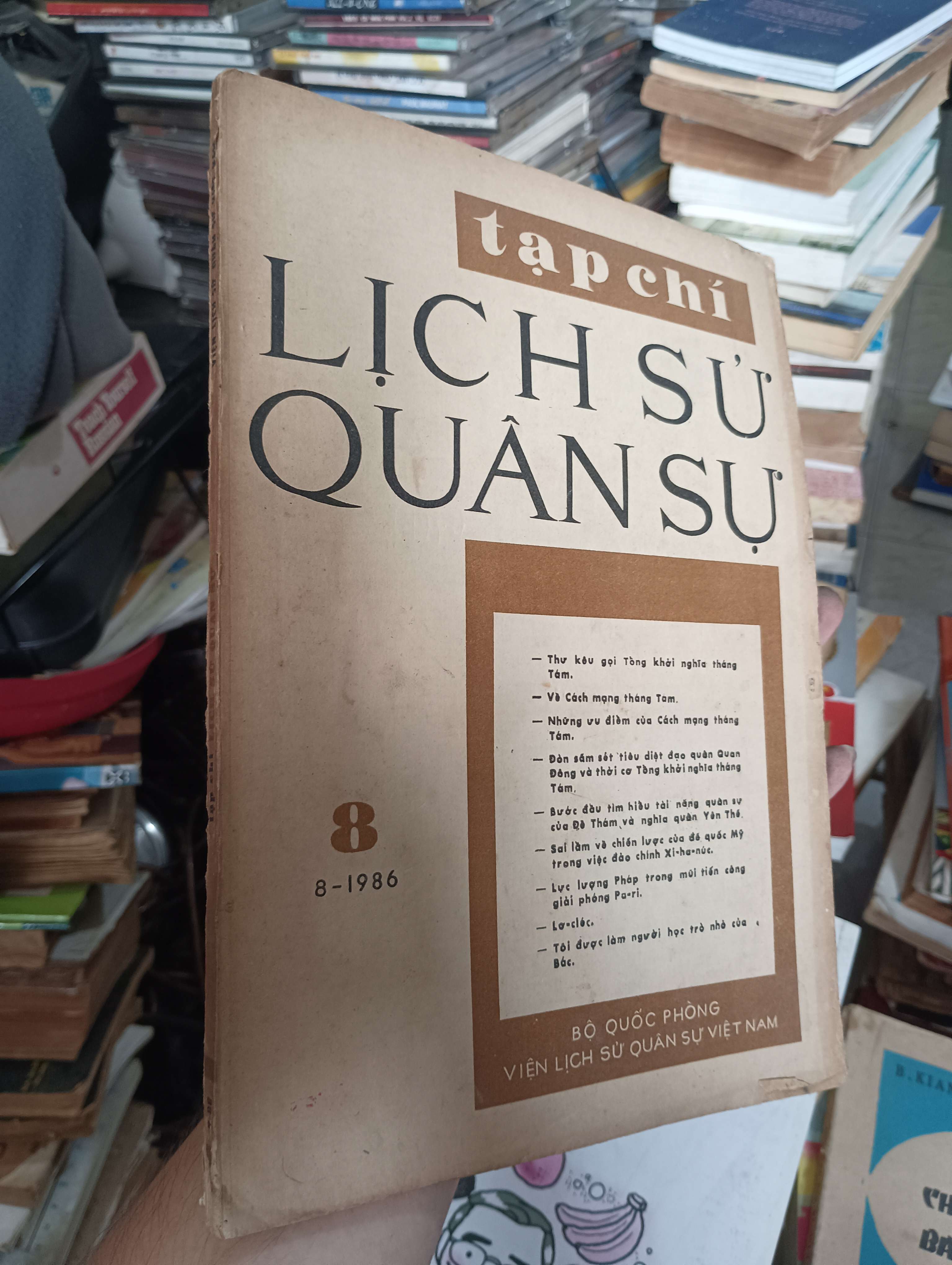 Tạp chí Lịch sử Quân sự (Số 8-1986) (Lịch sử Việt Nam) KSX