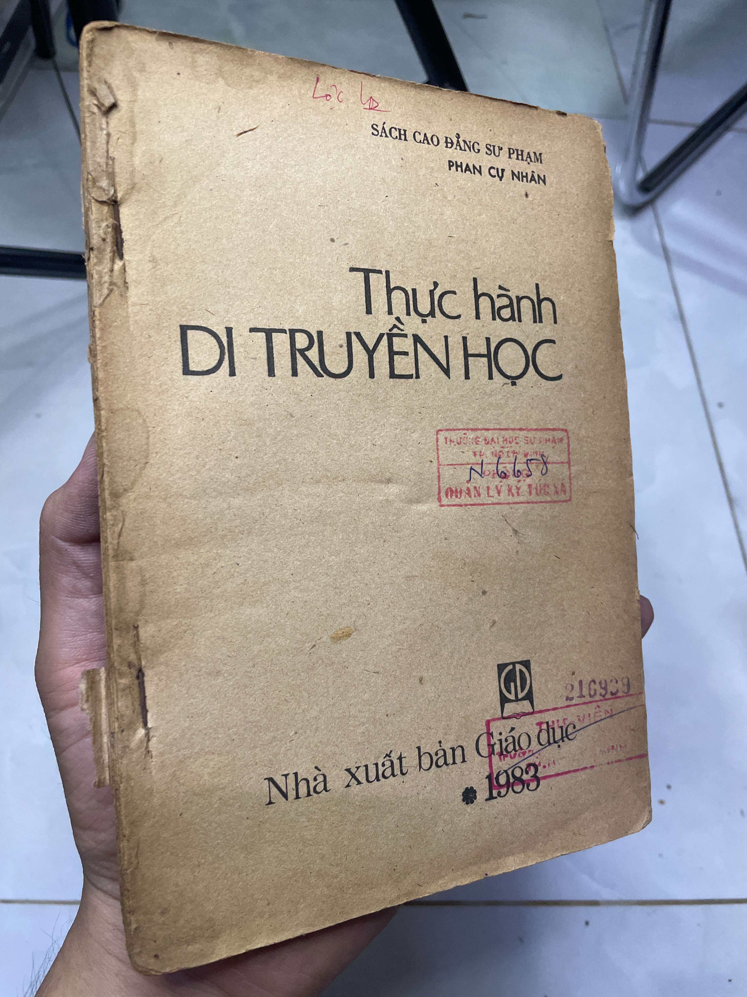 Thực hành DI TRUYỀN HỌC - Phan Cự Nhân 1983 70% mất bìa trước (Sách giáo khoa - giáo trình) HLSC