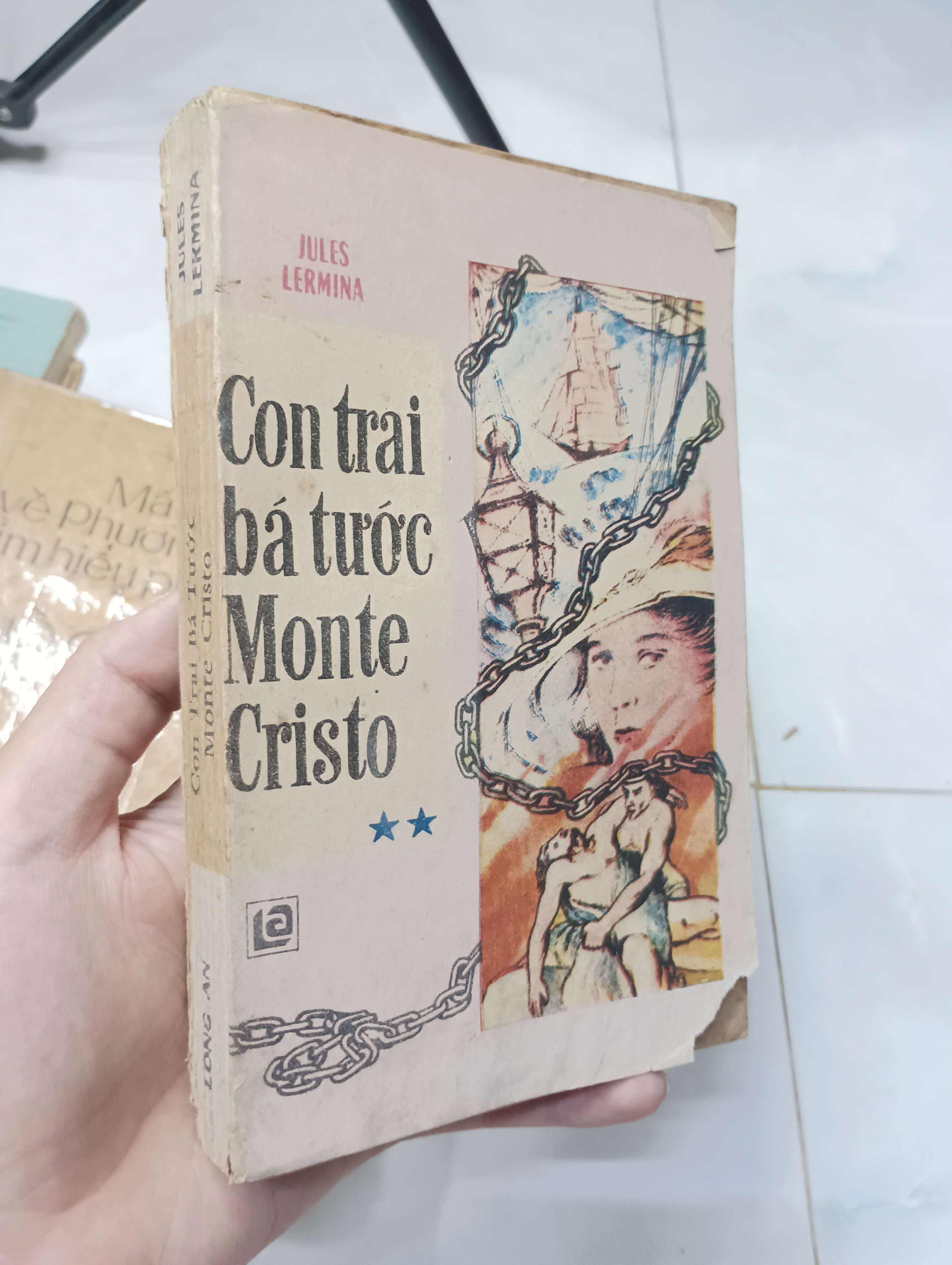 Con trai bá tước Monte Cristo tập 2 - Jules Lermina 1988 70% bìa trước rách nhẹ (Tiểu Thuyết) HLSC